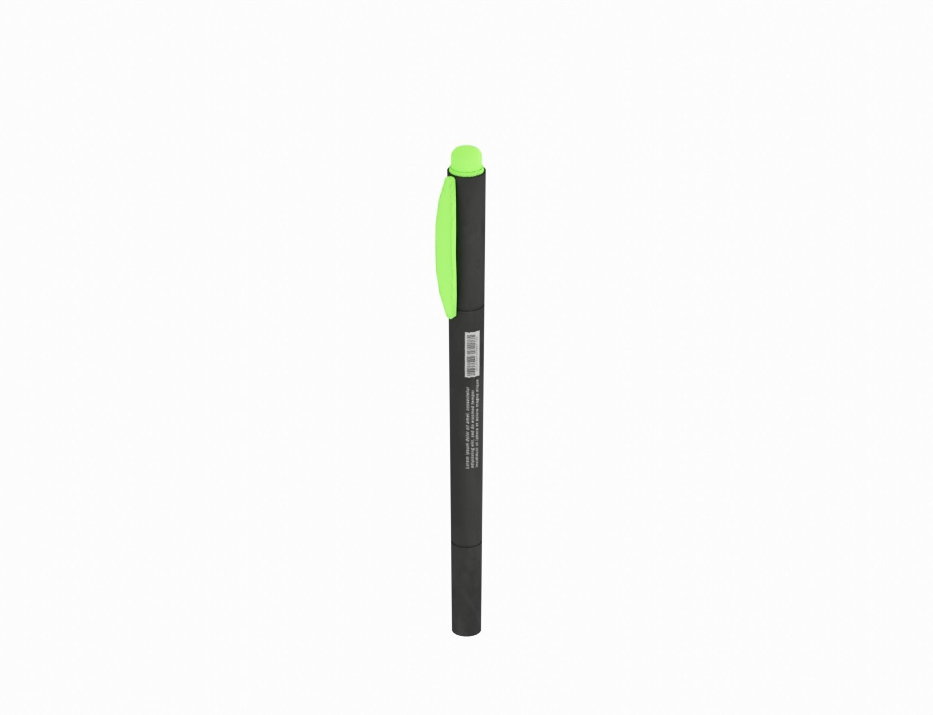 Low-Poly Stationery Set 1 Low-poly 3D model_9