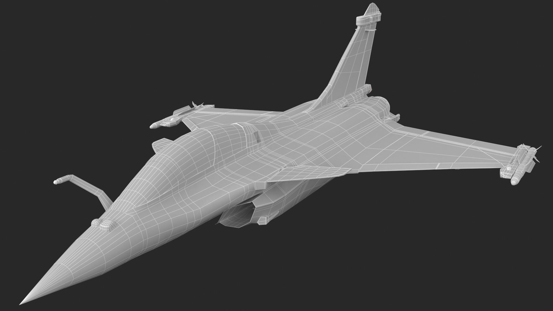 Aircraft Rafaele B Fly  Low-poly 3D model_23