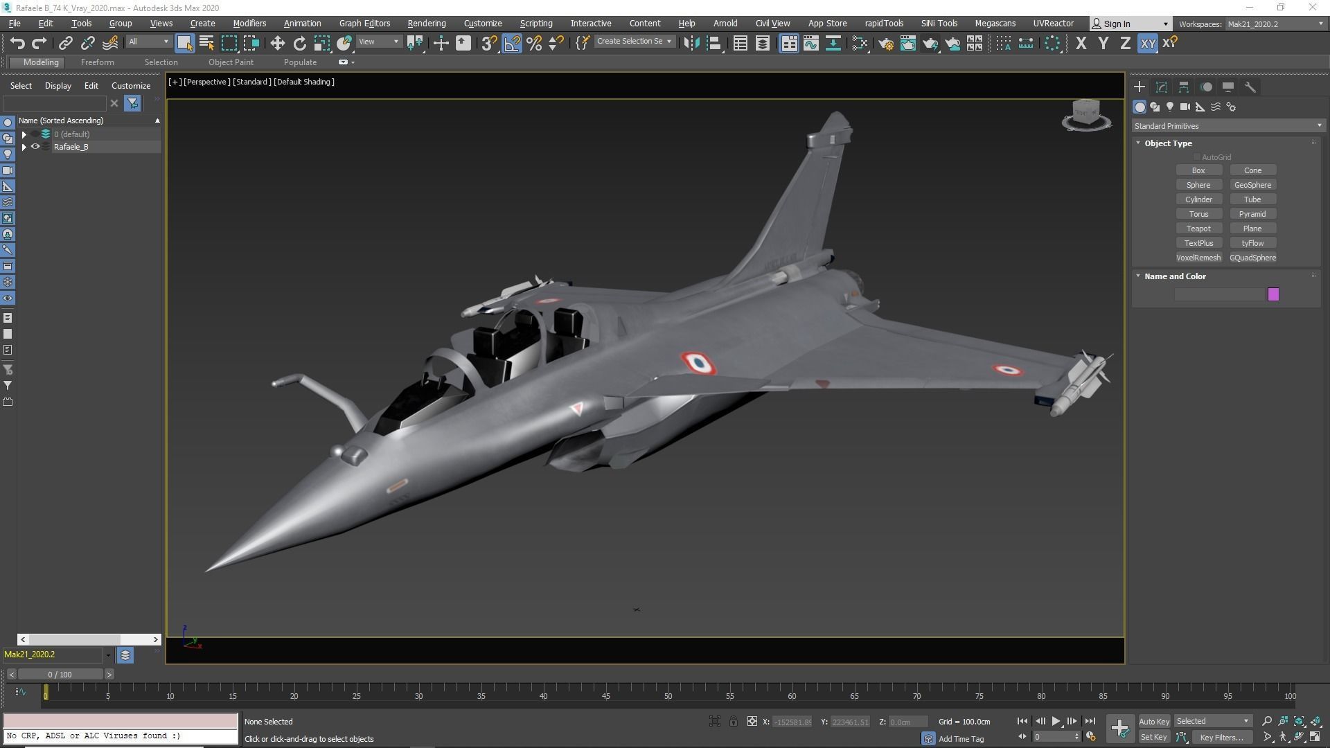 Aircraft Rafaele B Fly  Low-poly 3D model_40