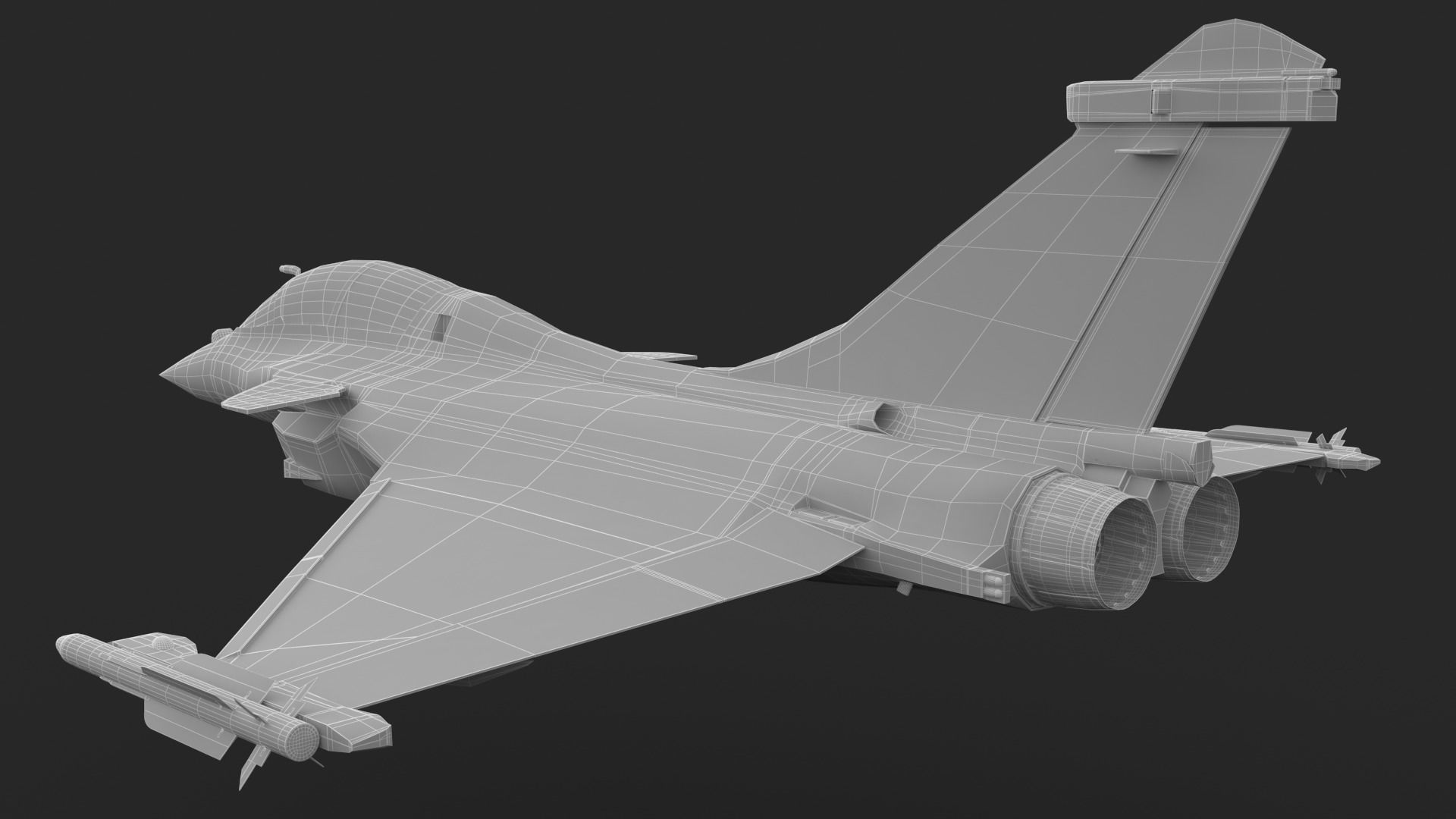 Aircraft Rafaele B Fly  Low-poly 3D model_25