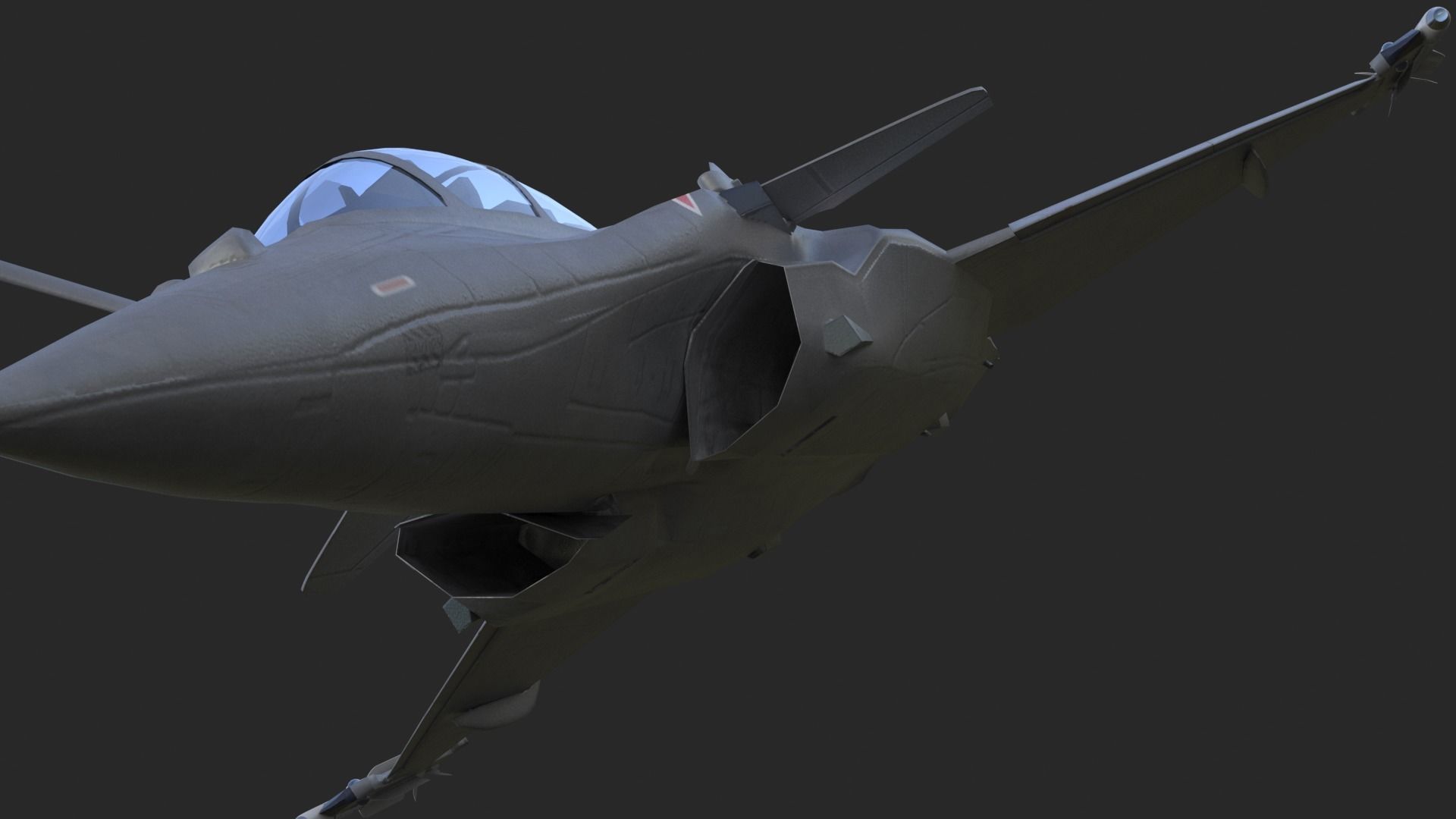 Aircraft Rafaele B Fly  Low-poly 3D model_10