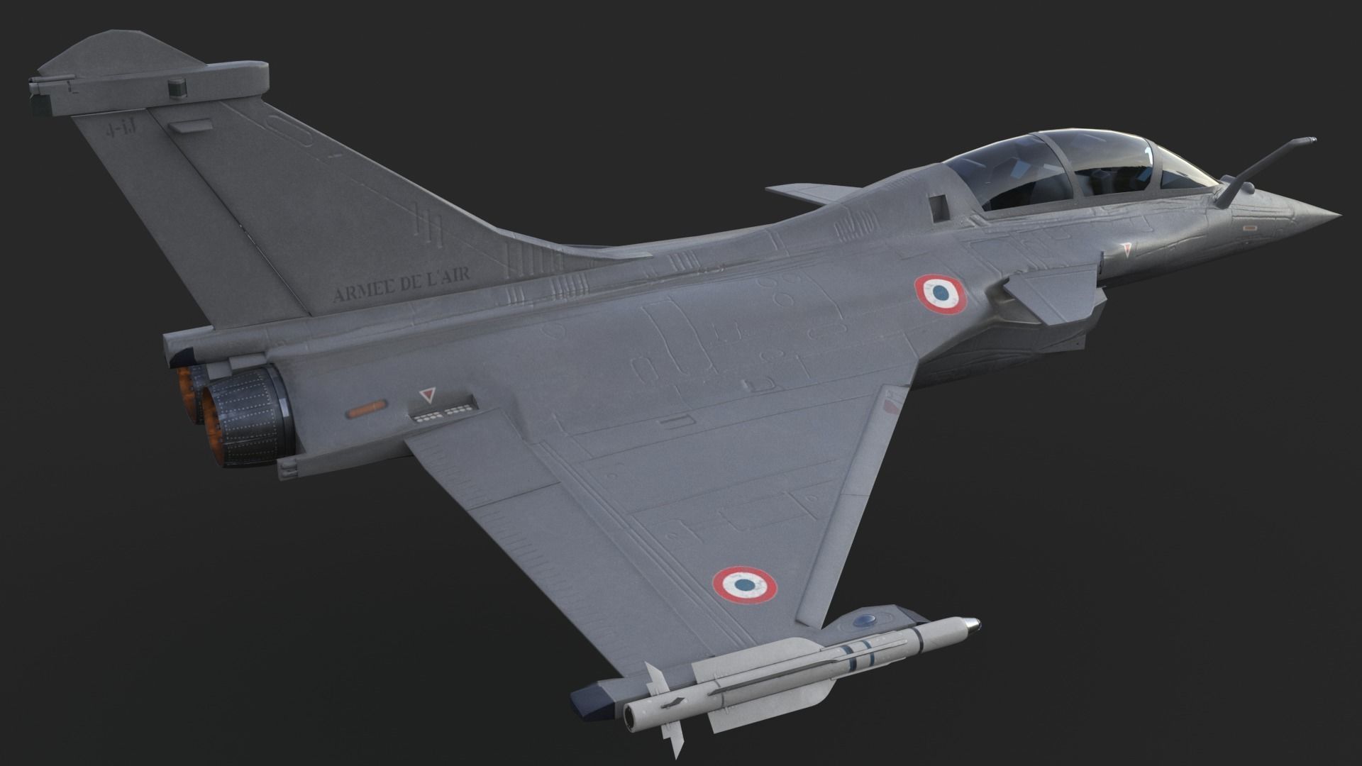 Aircraft Rafaele B Fly  Low-poly 3D model_7