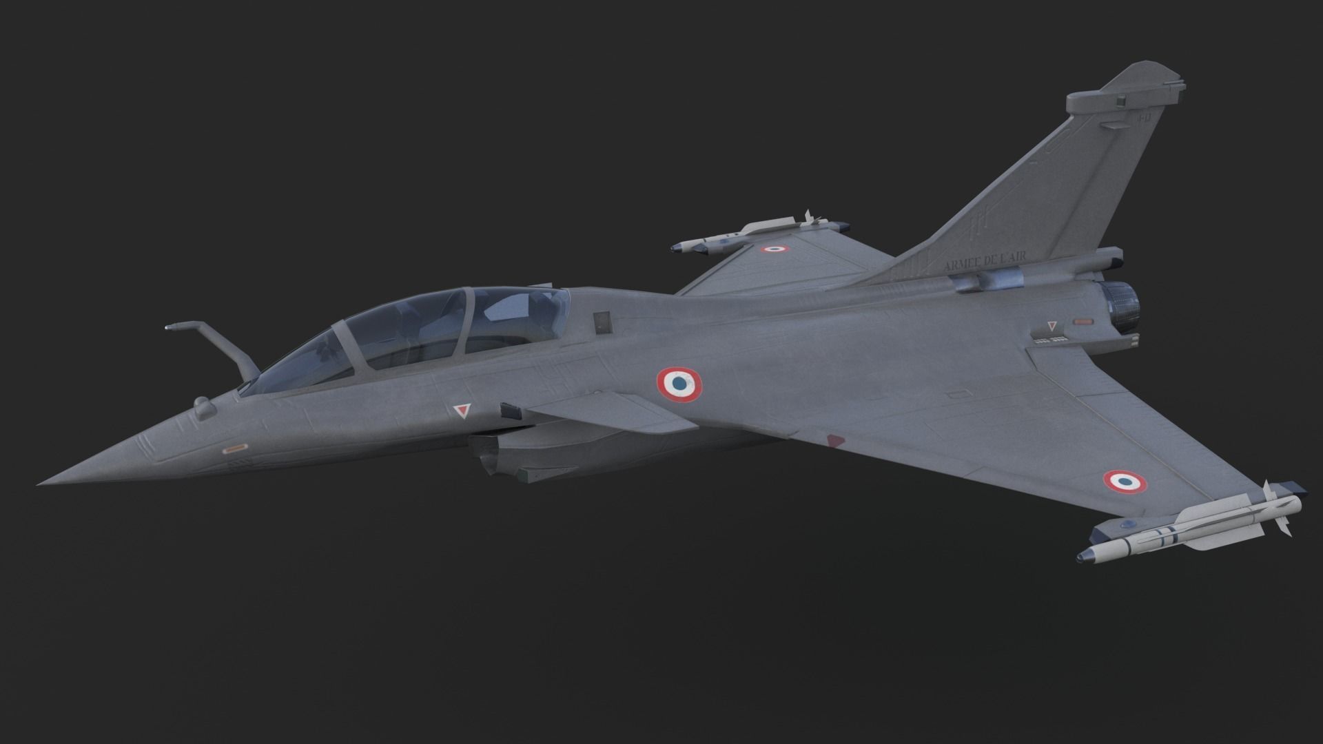 Aircraft Rafaele B Fly  Low-poly 3D model_3