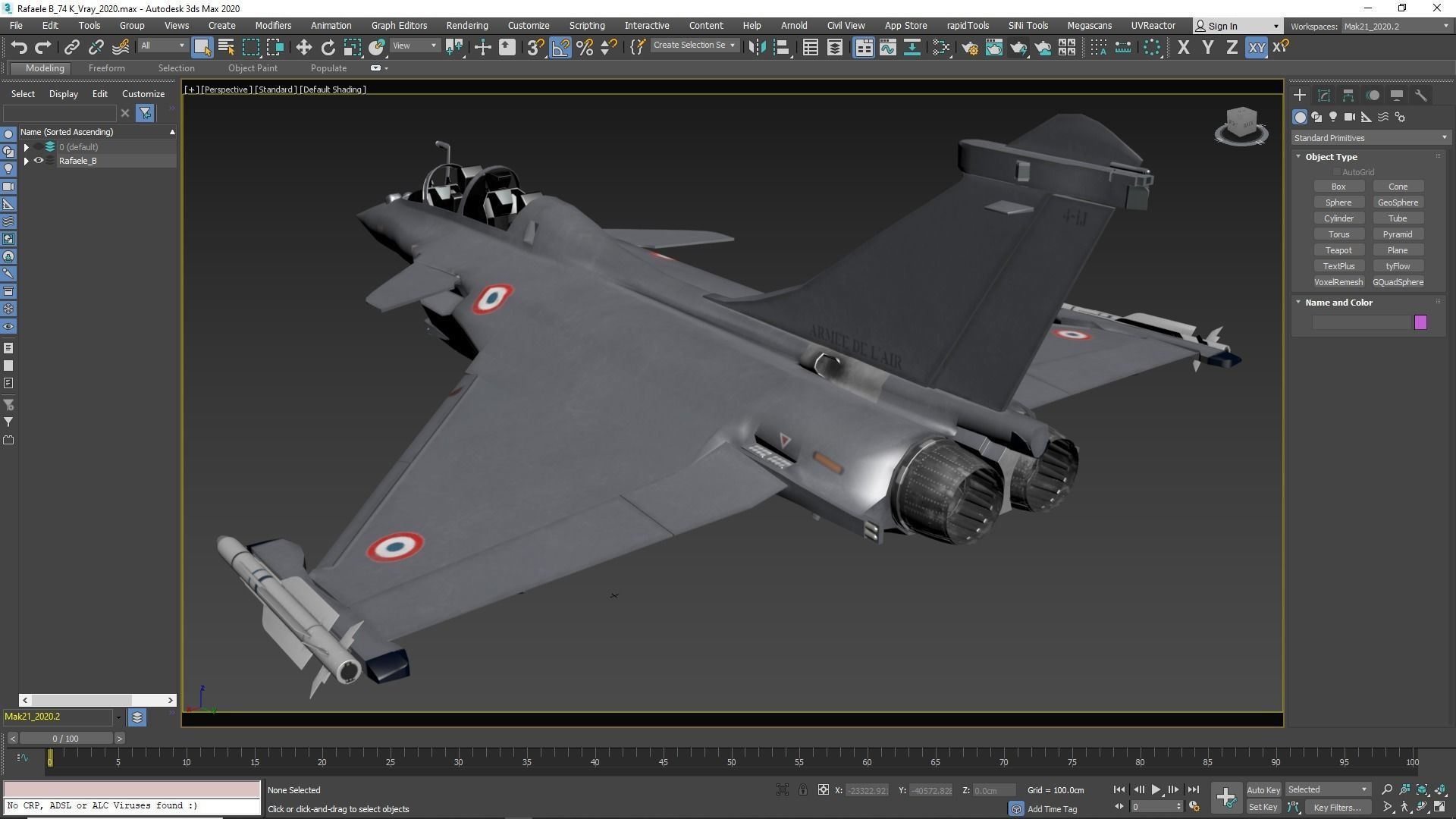 Aircraft Rafaele B Fly  Low-poly 3D model_41