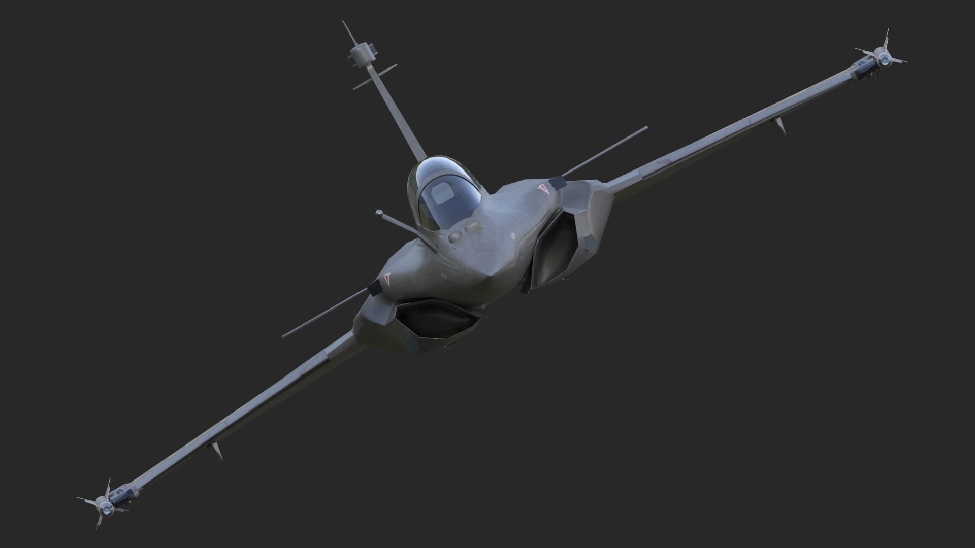 Aircraft Rafaele B Fly  Low-poly 3D model_17