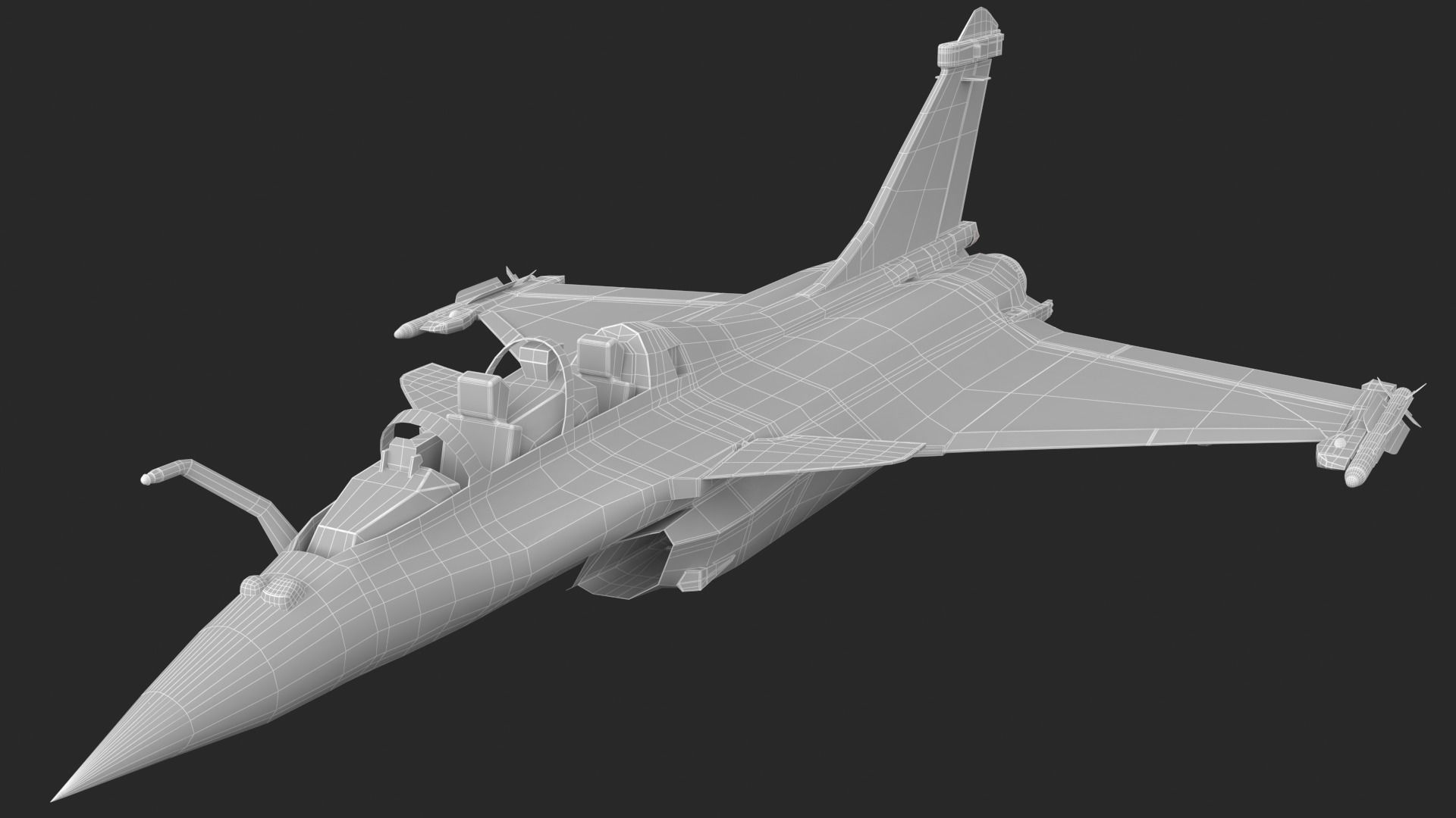 Aircraft Rafaele B Fly  Low-poly 3D model_24
