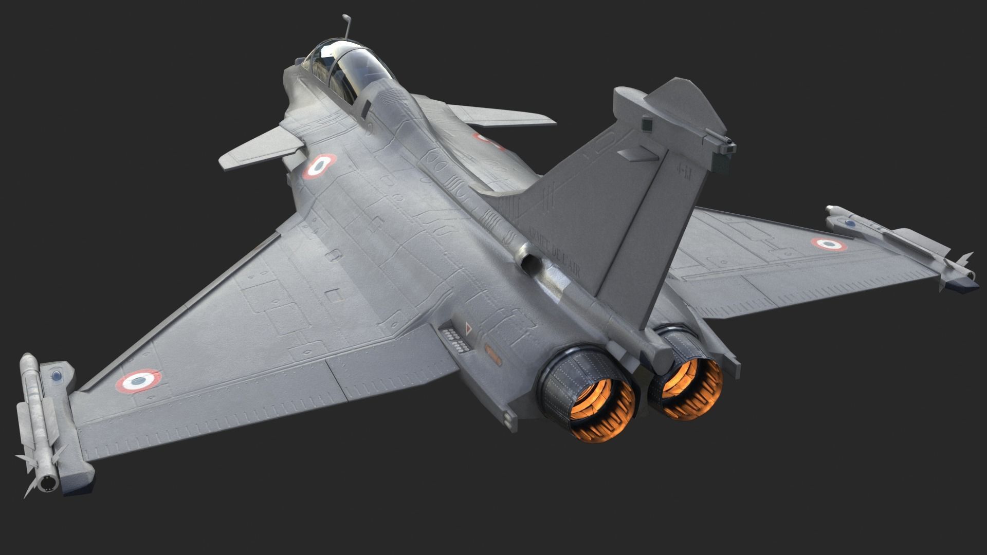 Aircraft Rafaele B Fly  Low-poly 3D model_13