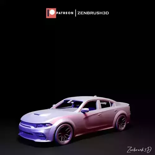 DODGE CHALLENGER HELLCAT - FAST FURIOUS 10  3D print model