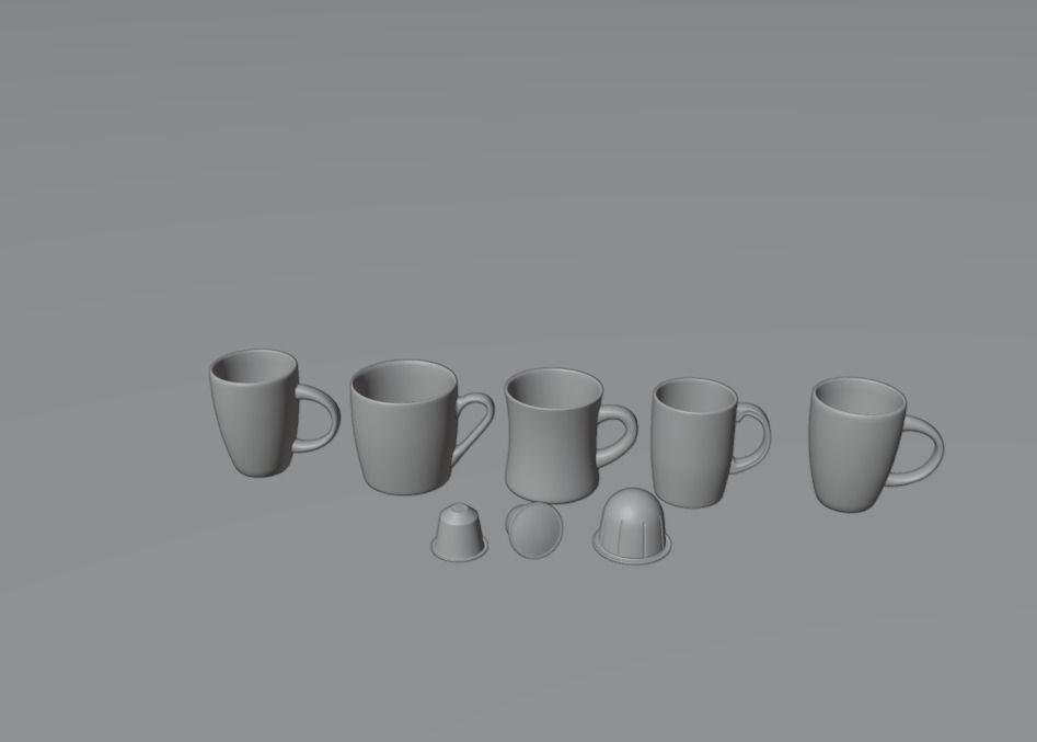 coffee mug 3D model_11