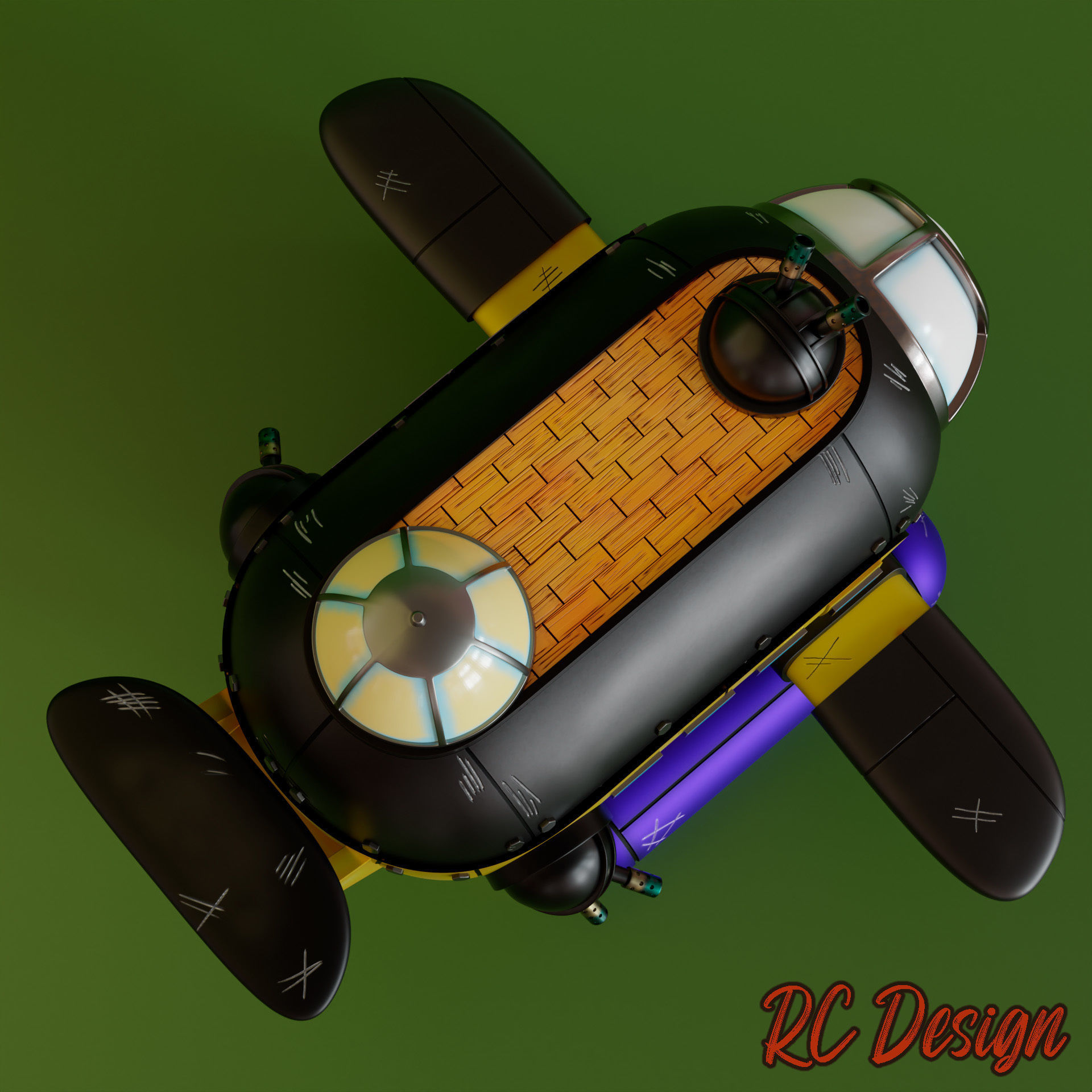 Pilaf Ship Nave Dragon Ball 3D print model_7