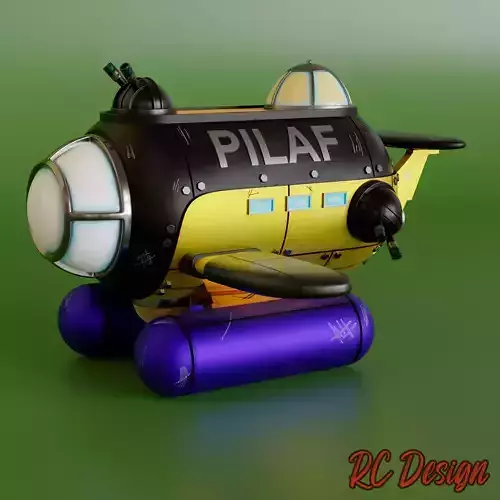 Pilaf Ship Nave Dragon Ball 3D print model Pilaf Ship Nave Dragon Ball 3D print model