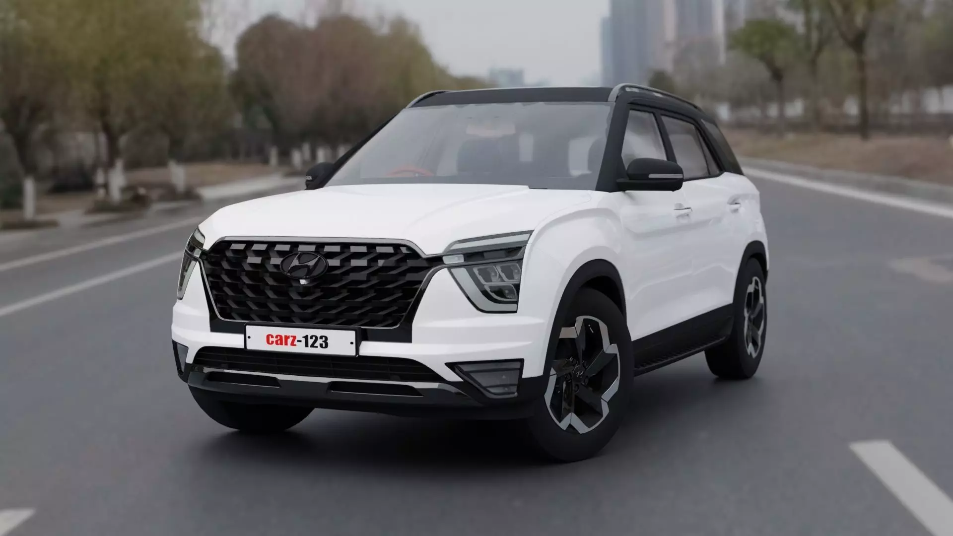 hyundai alcazar Low-poly 3D model