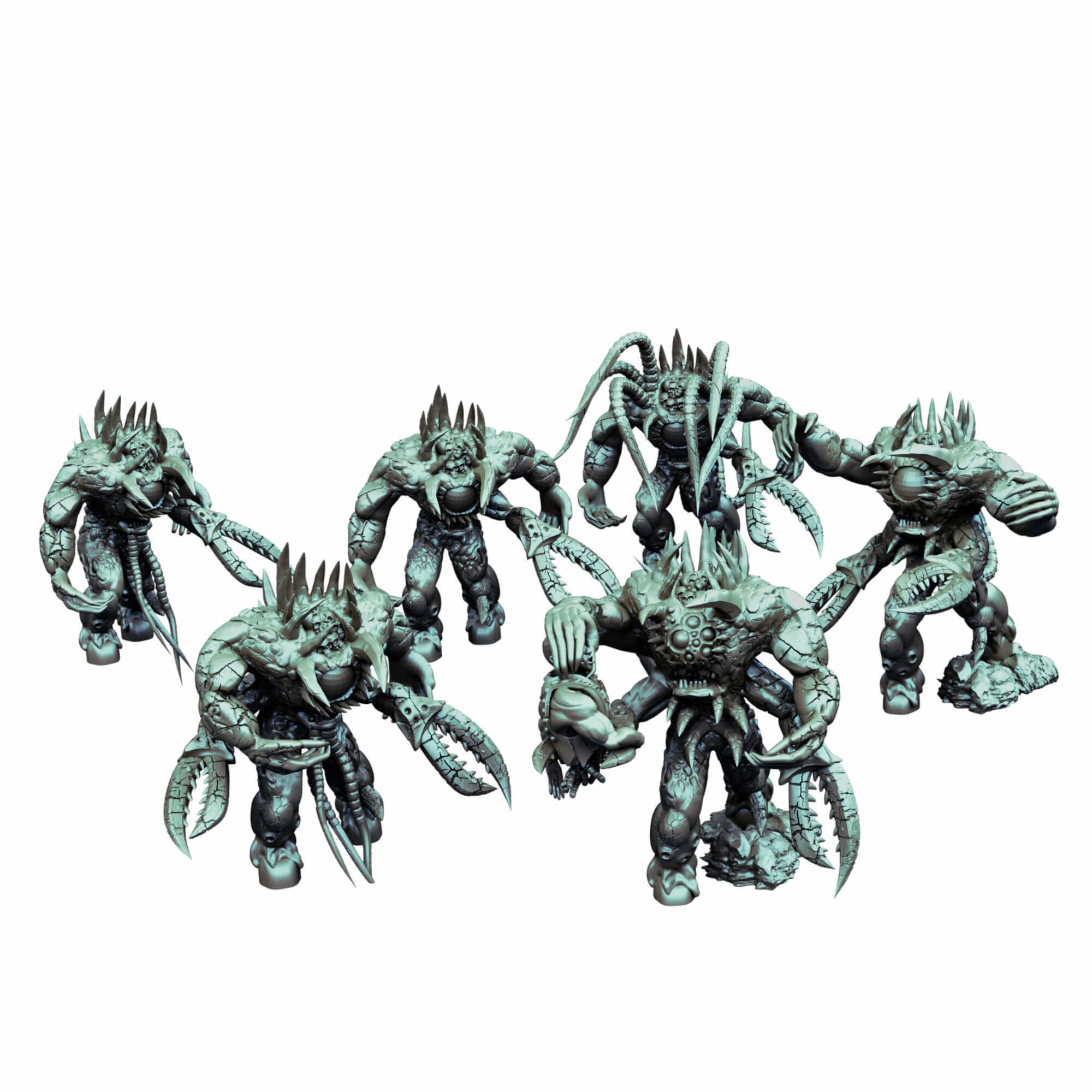 Hydra vortex beast and spawns of chaos collection 3D print model_25