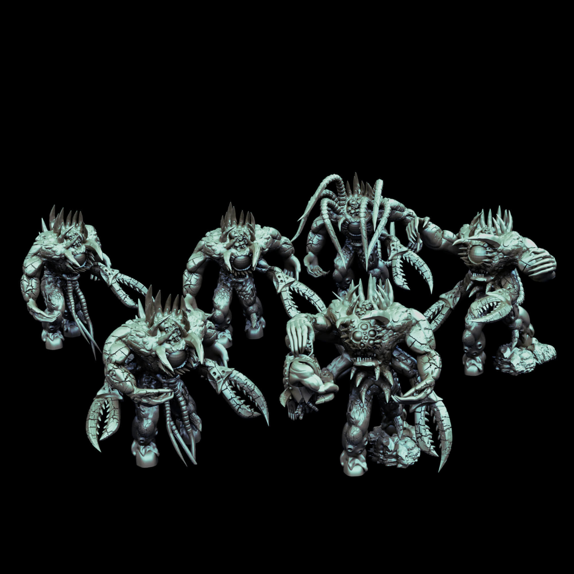 Hydra vortex beast and spawns of chaos collection 3D print model_24