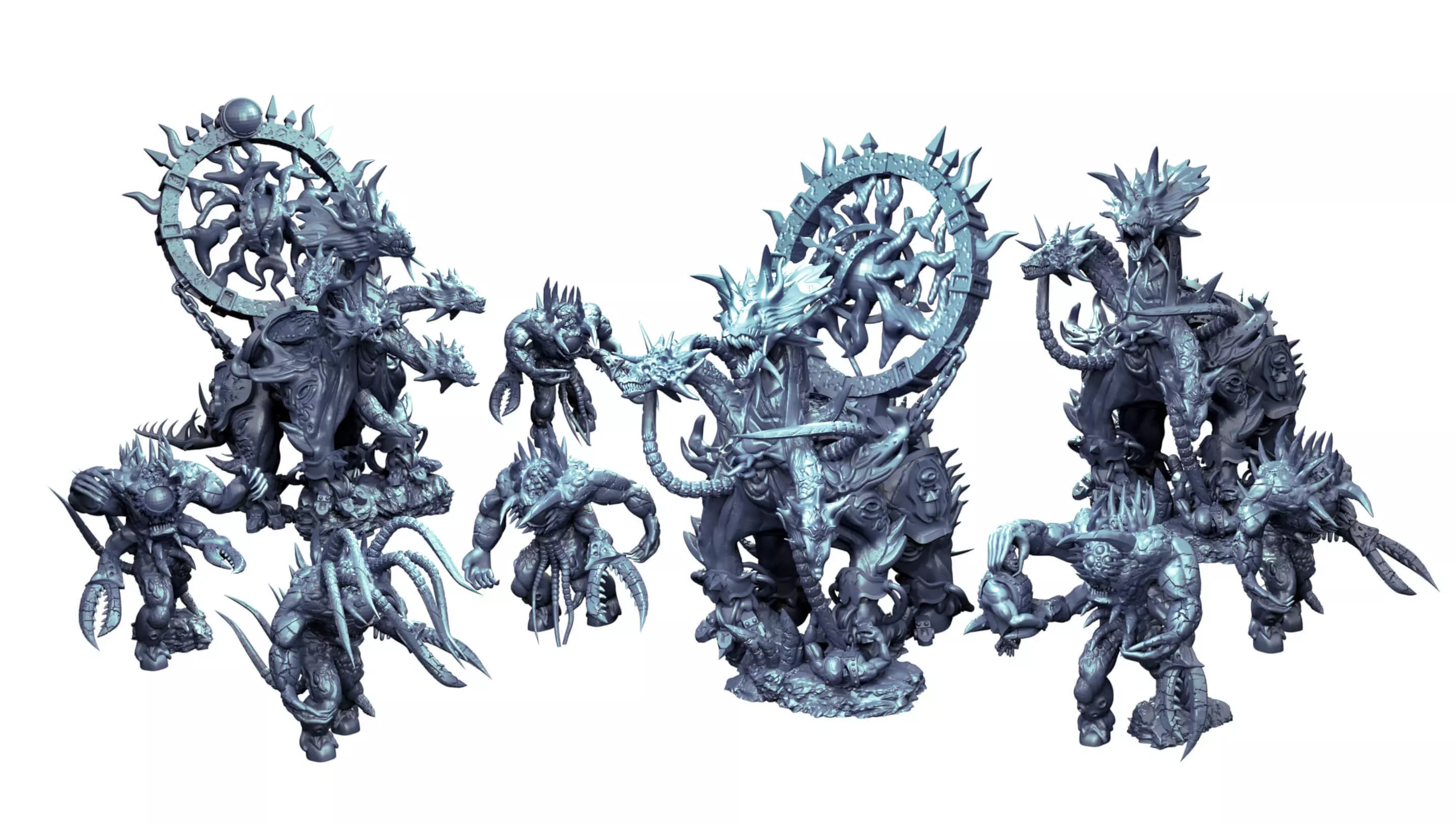 Hydra vortex beast and spawns of chaos collection 3D print model_0