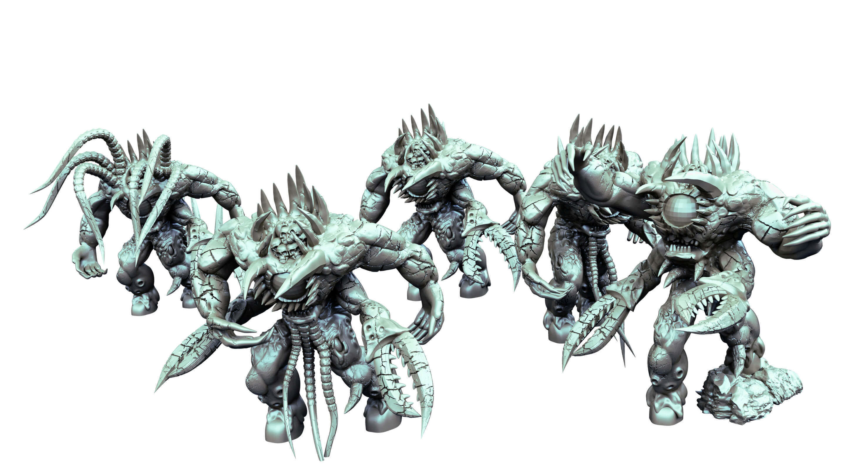 Hydra vortex beast and spawns of chaos collection 3D print model_18