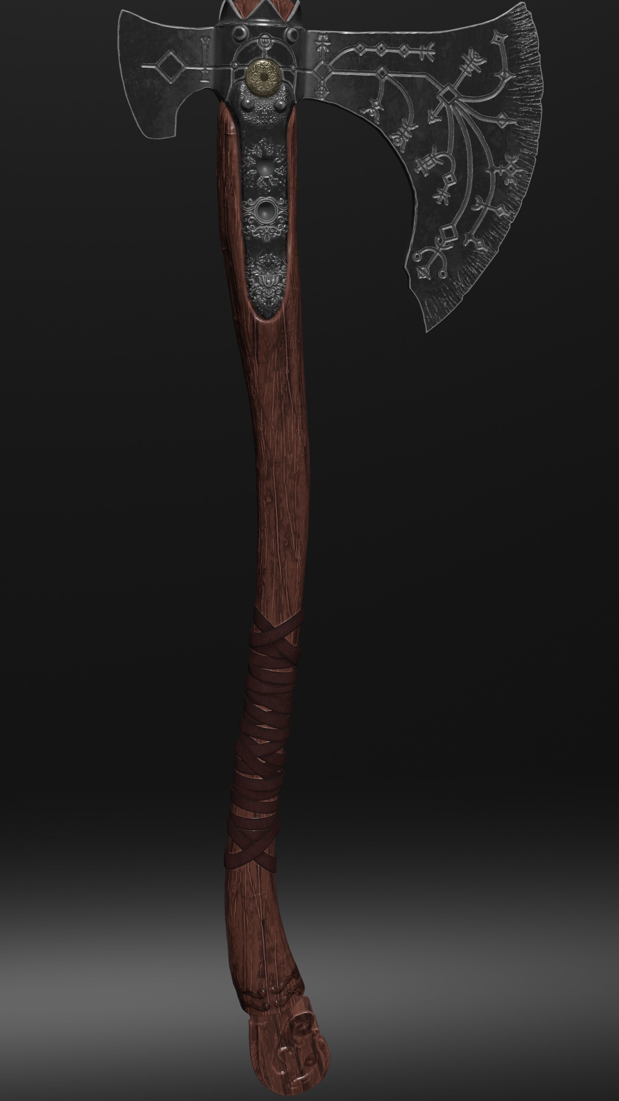 Leviathan Axe from God of War 3D model_2
