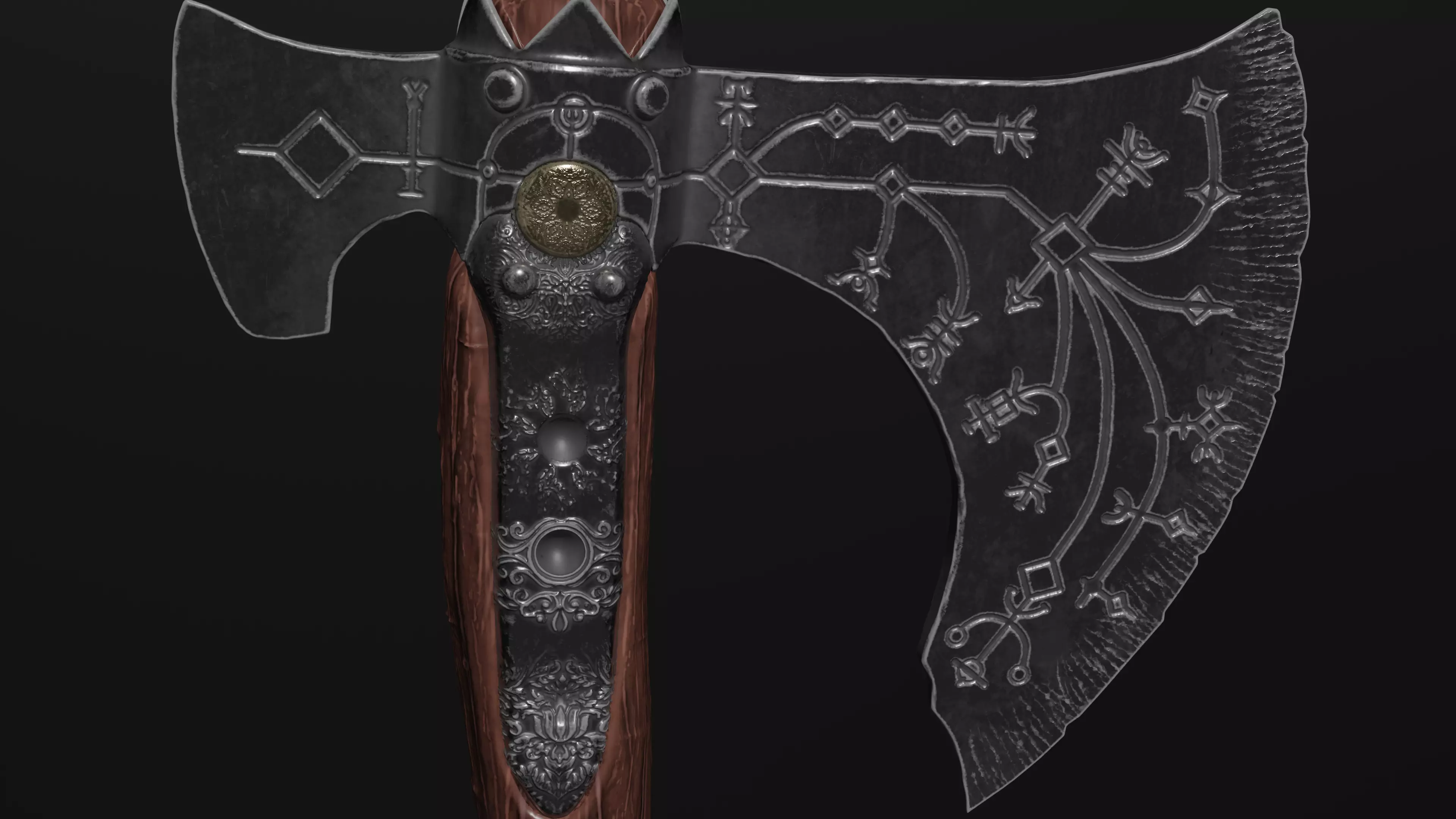 Leviathan Axe from God of War 3D model_0