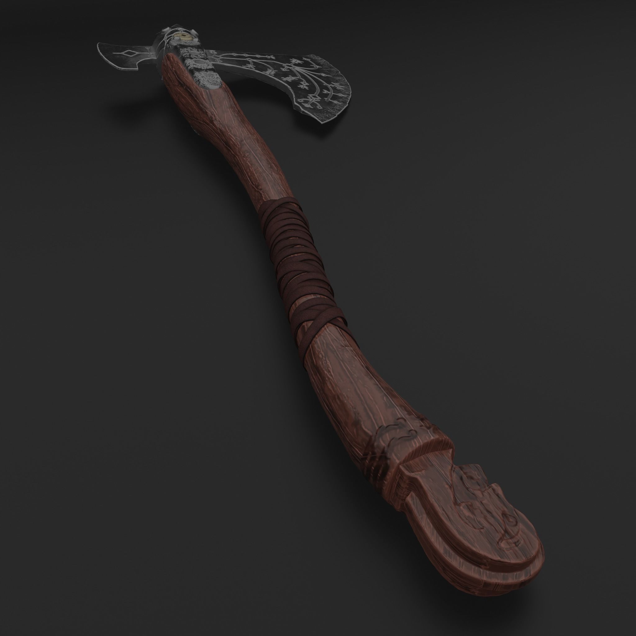 Leviathan Axe from God of War 3D model_4
