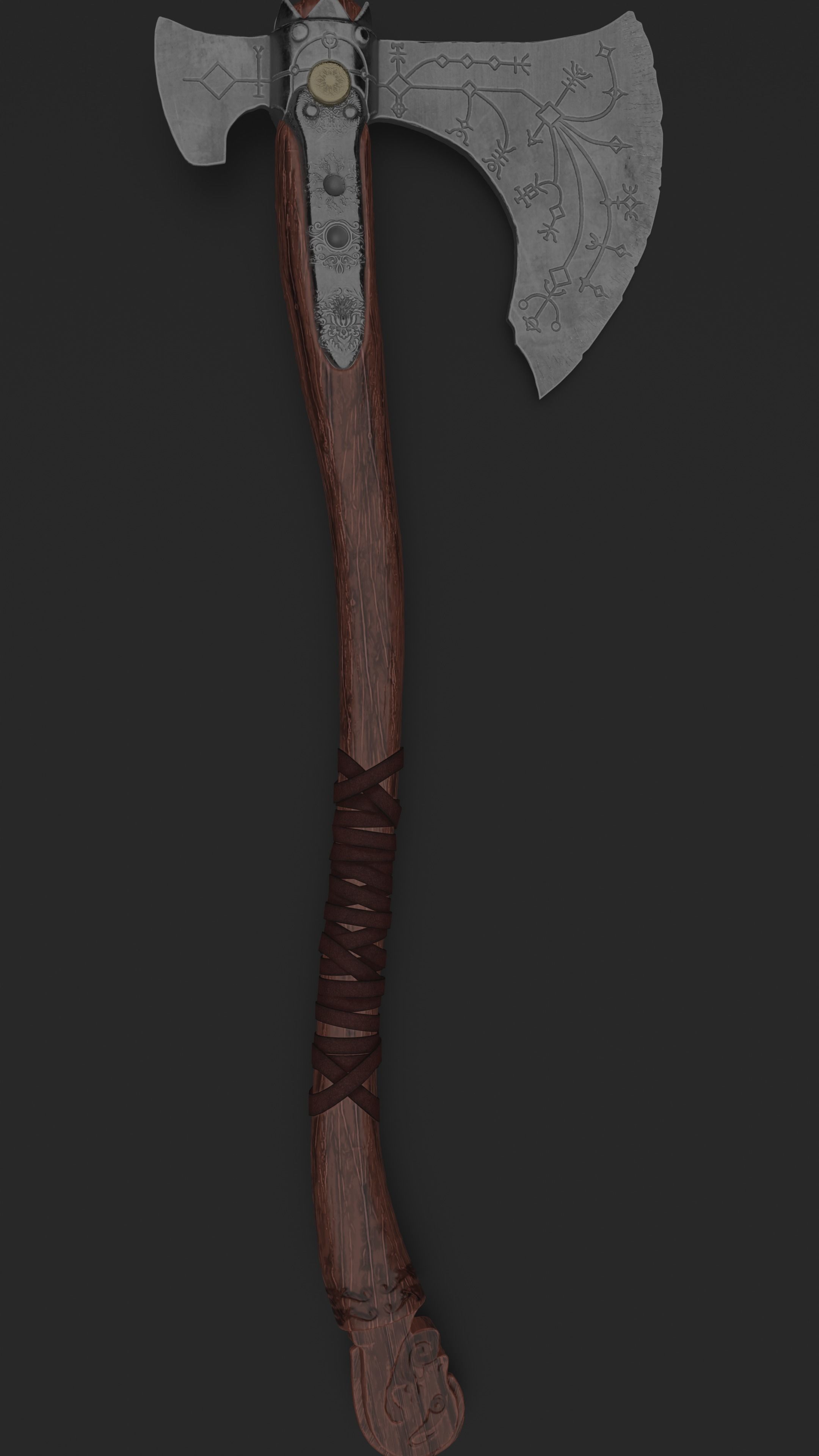 Leviathan Axe from God of War 3D model_3