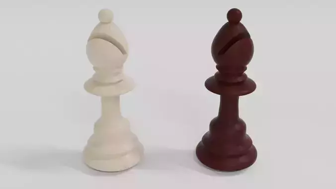 Bishop Wooden Chess Pieces 