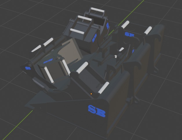 SB Bucket Set 3D model_2