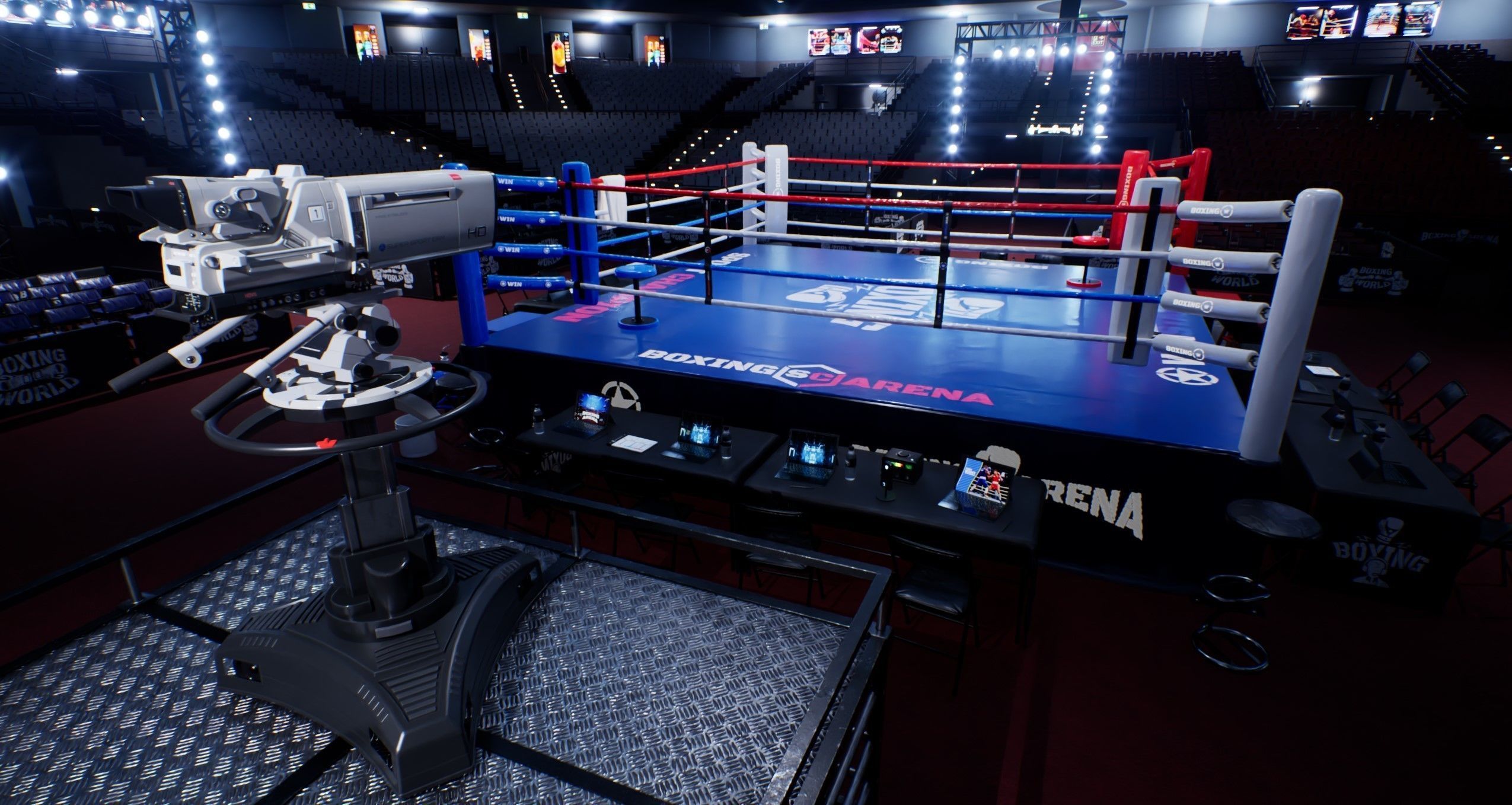 BOXING ARENA STADIUM - Game Ready Low-poly 3D model_7