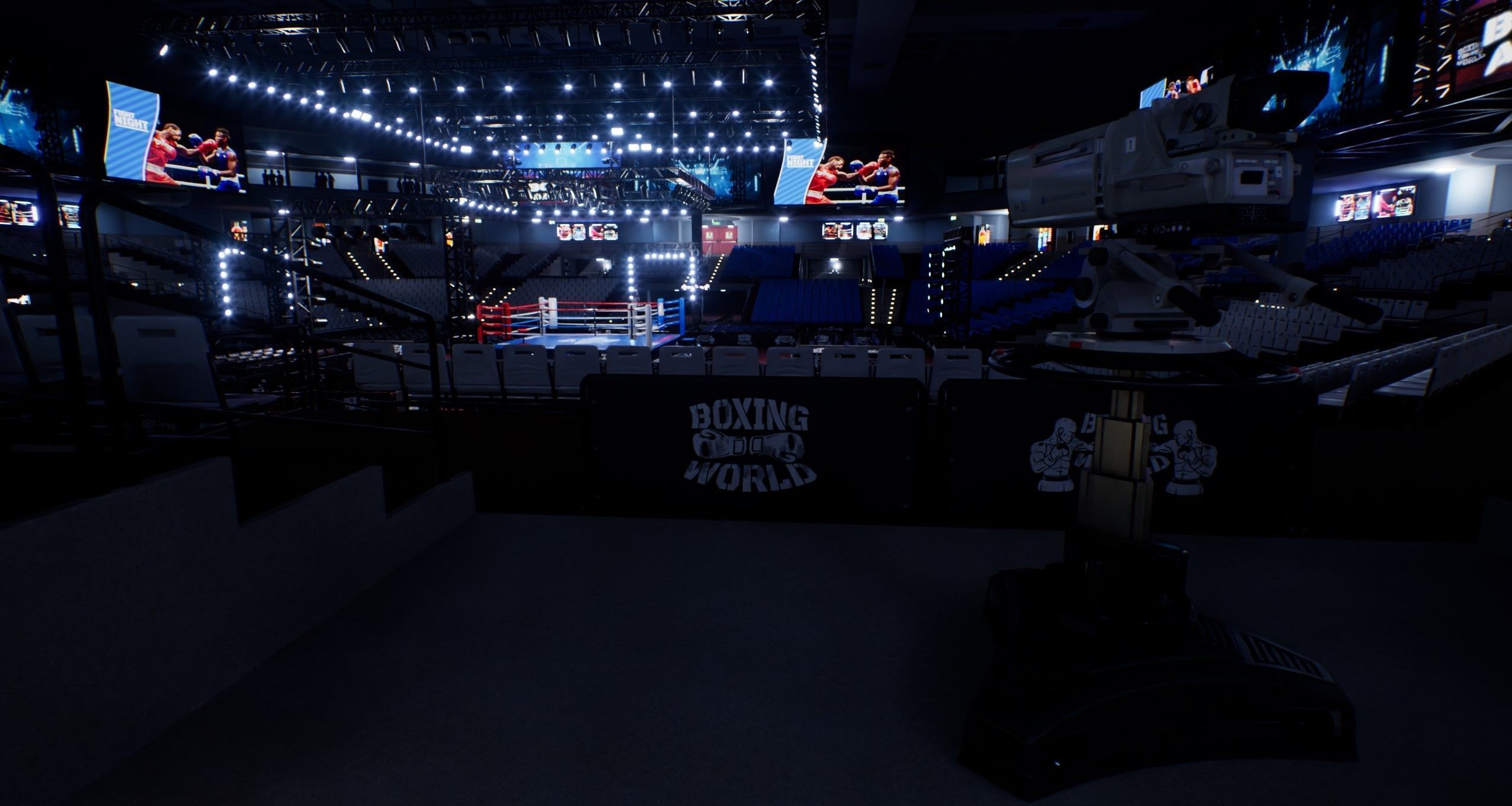 BOXING ARENA STADIUM - Game Ready Low-poly 3D model_12
