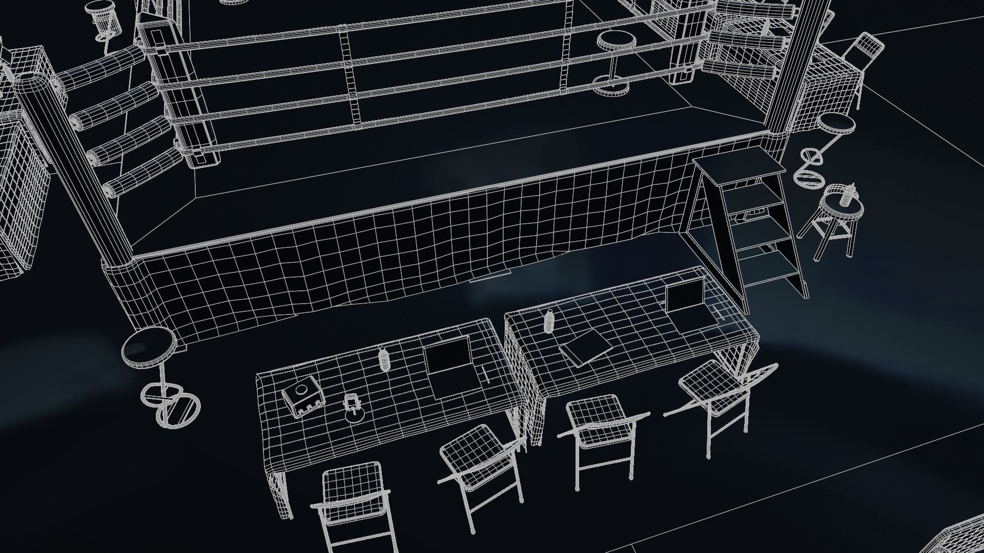 BOXING ARENA STADIUM - Game Ready Low-poly 3D model_28