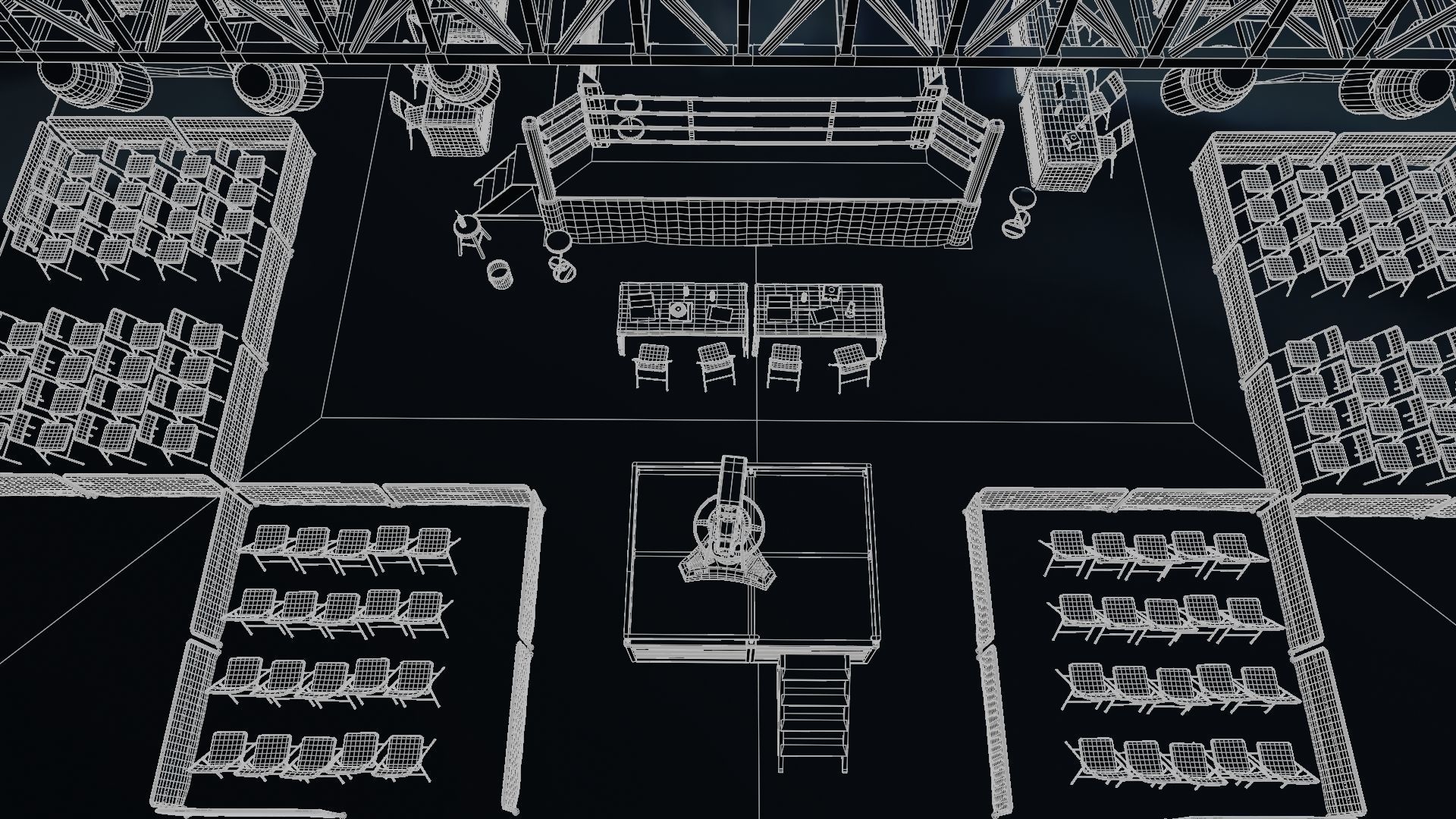 BOXING ARENA STADIUM - Game Ready Low-poly 3D model_27