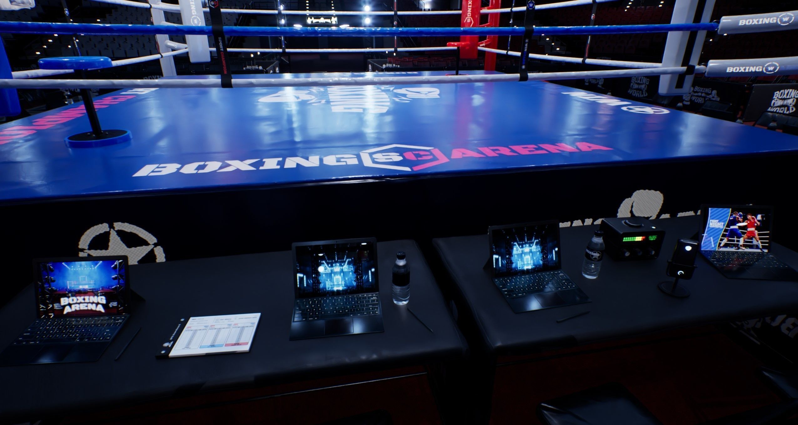 BOXING ARENA STADIUM - Game Ready Low-poly 3D model_14