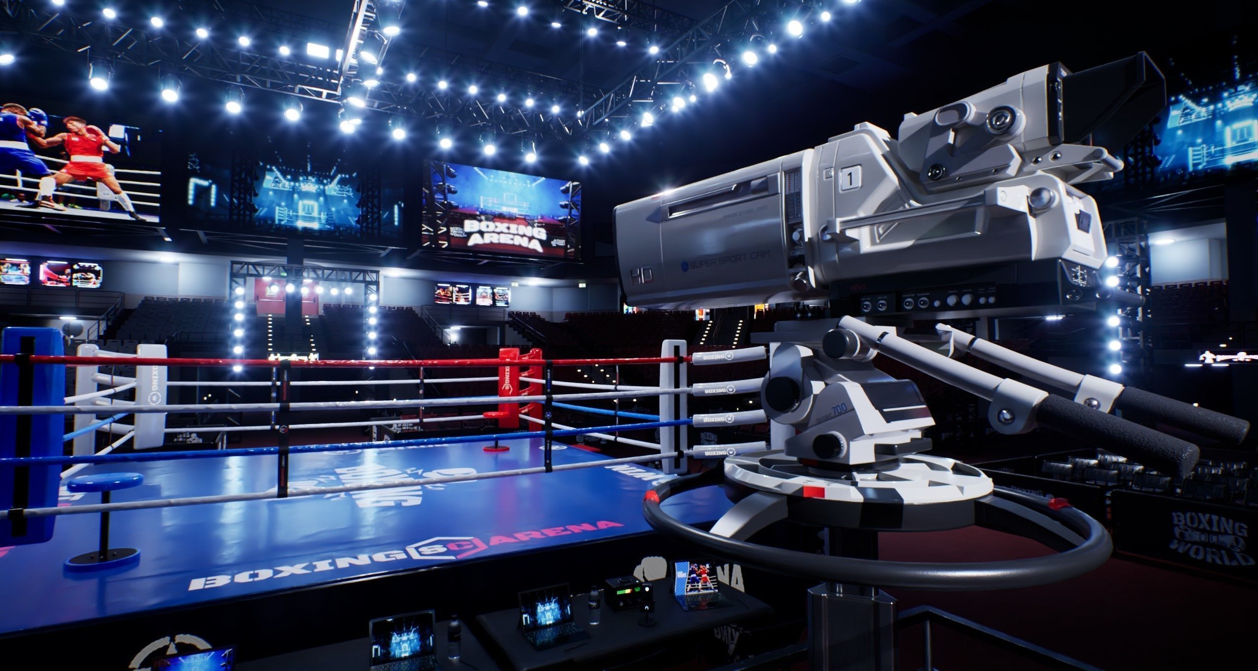 BOXING ARENA STADIUM - Game Ready Low-poly 3D model_4