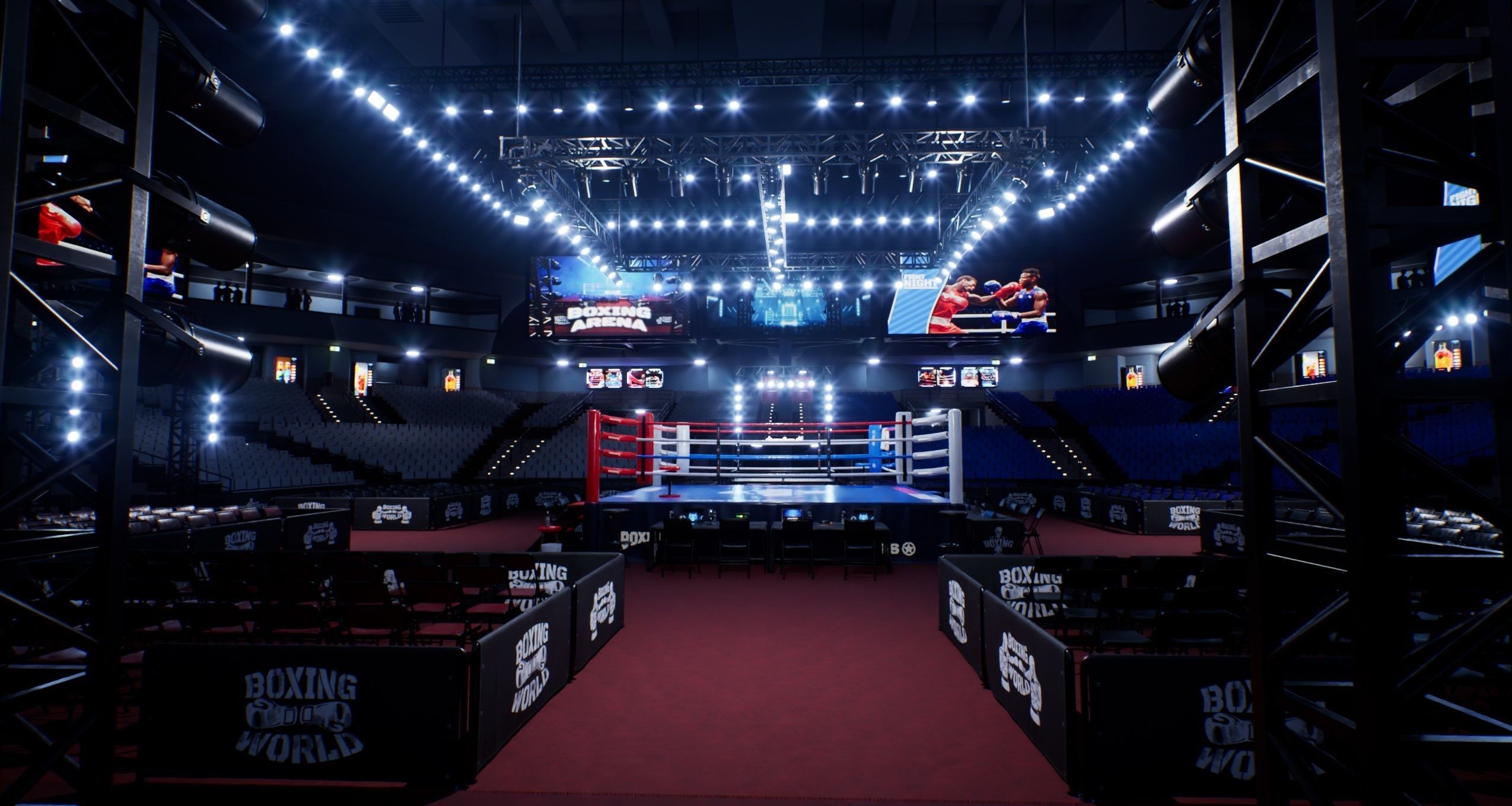BOXING ARENA STADIUM - Game Ready Low-poly 3D model_9