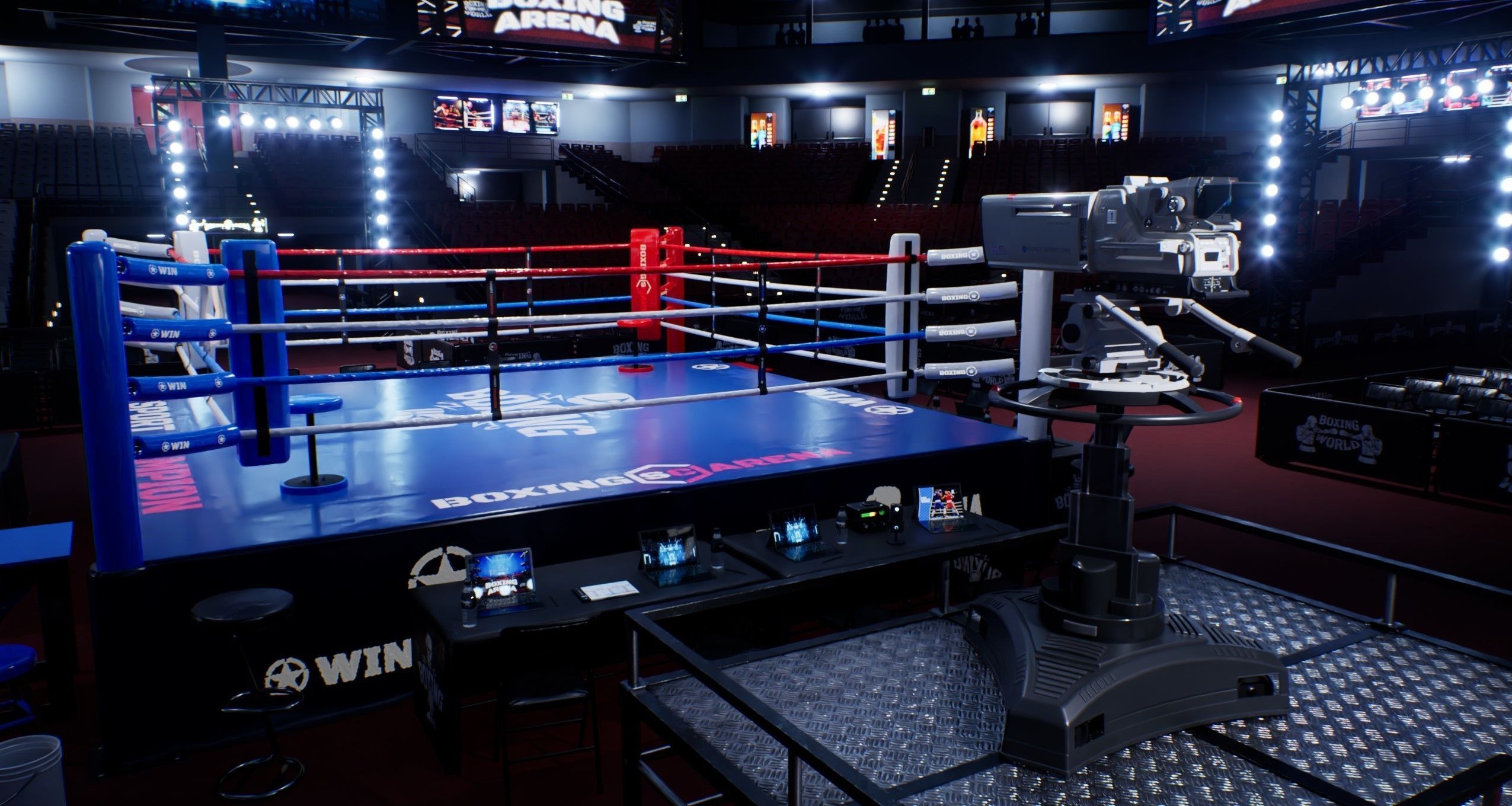 BOXING ARENA STADIUM - Game Ready Low-poly 3D model_16