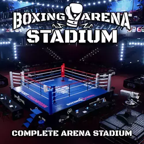 BOXING ARENA STADIUM - Game Ready Low-poly 3D model
