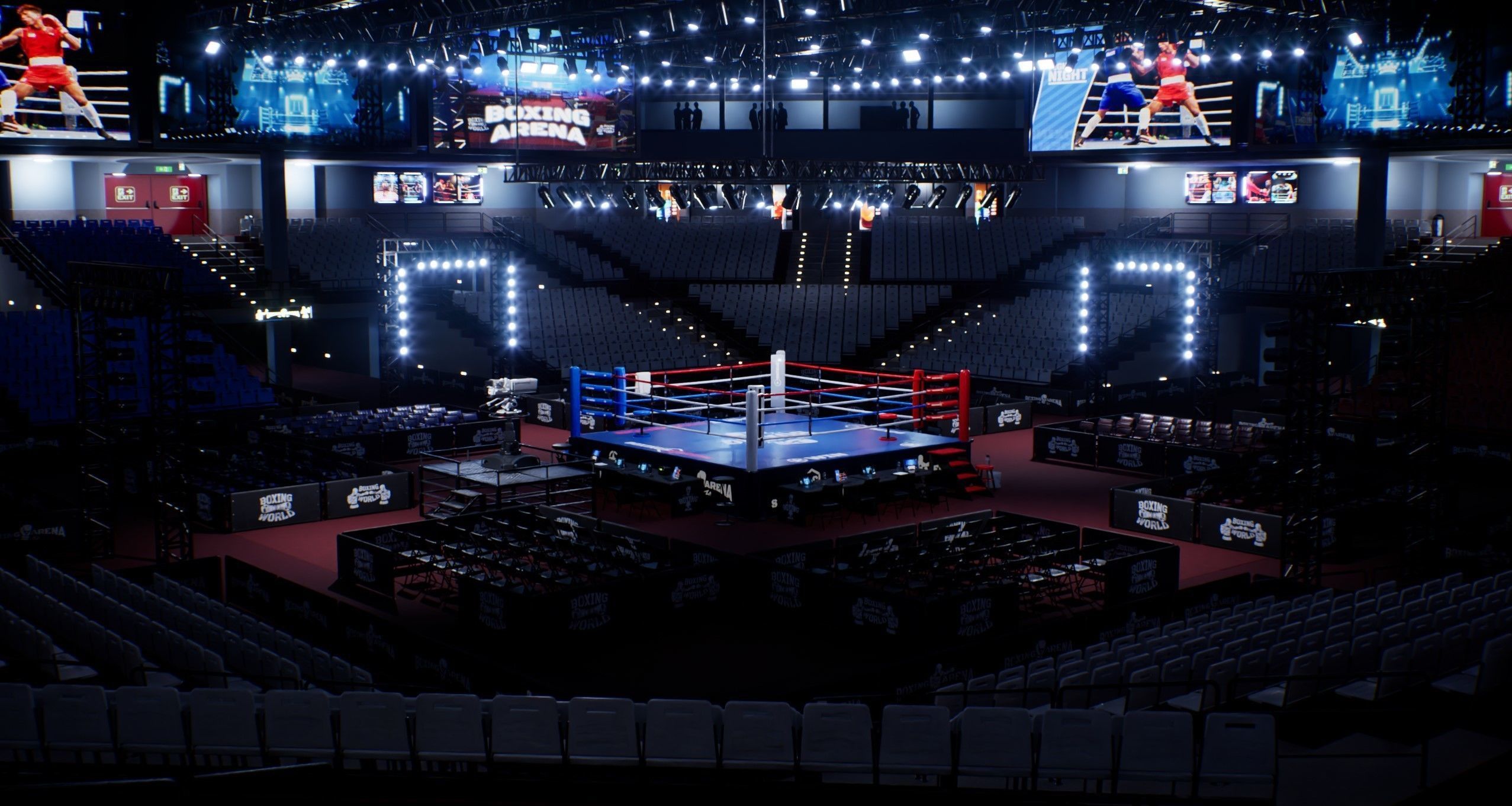BOXING ARENA STADIUM - Game Ready Low-poly 3D model_19