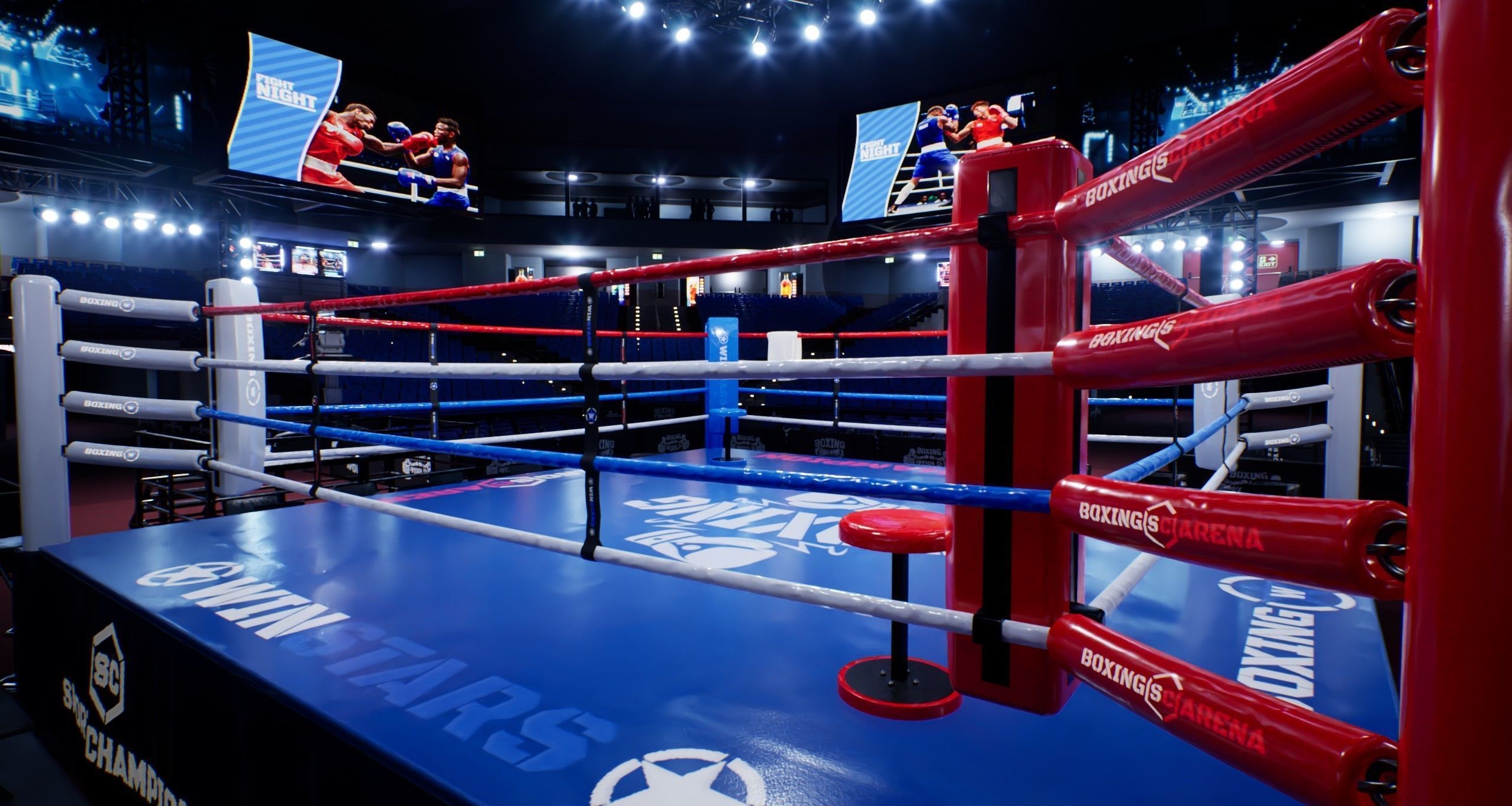 BOXING ARENA STADIUM - Game Ready Low-poly 3D model_11