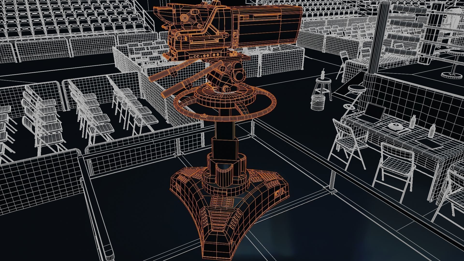 BOXING ARENA STADIUM - Game Ready Low-poly 3D model_30