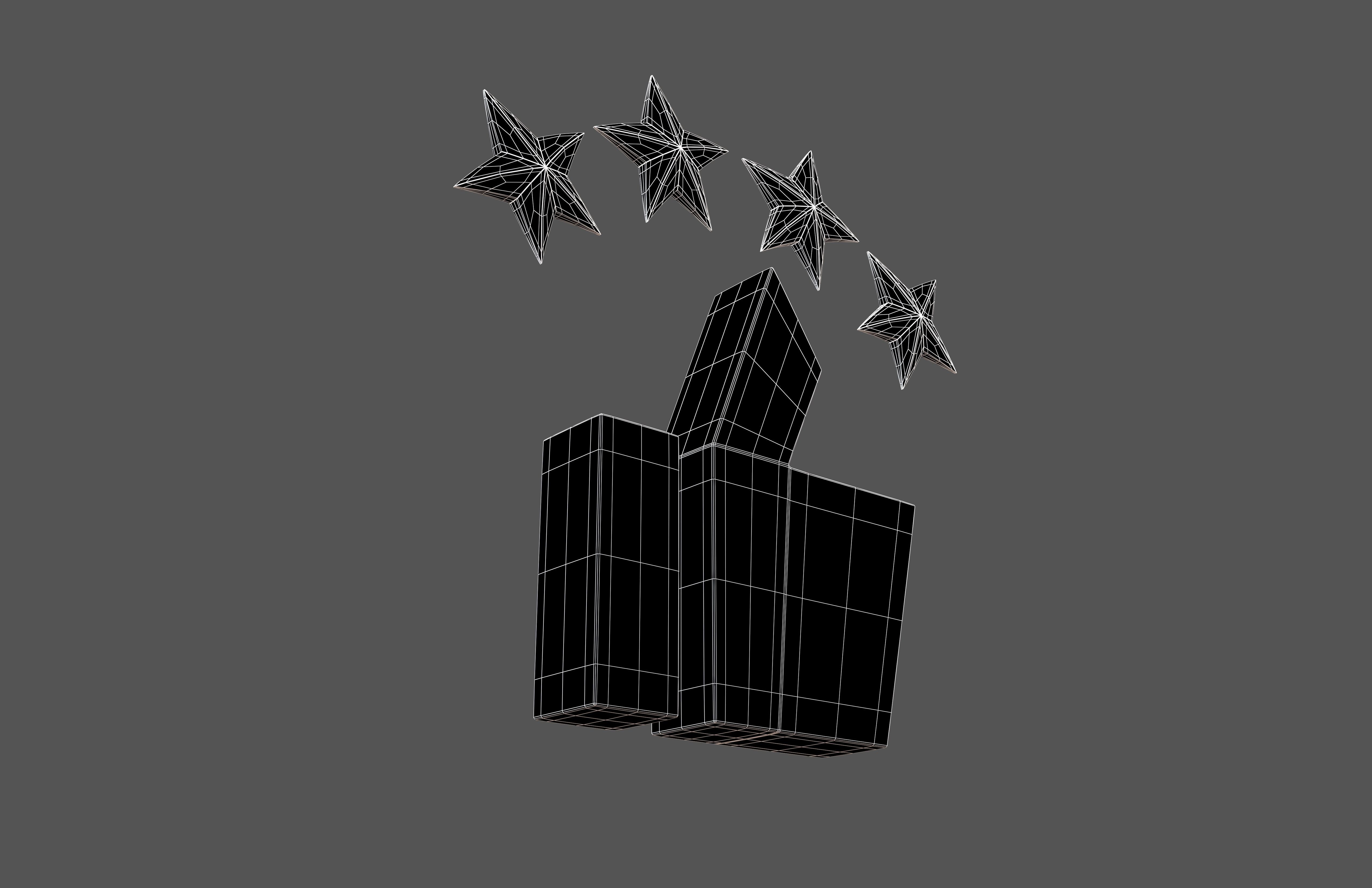 Rating Icon v5 003 Low-poly 3D model_7