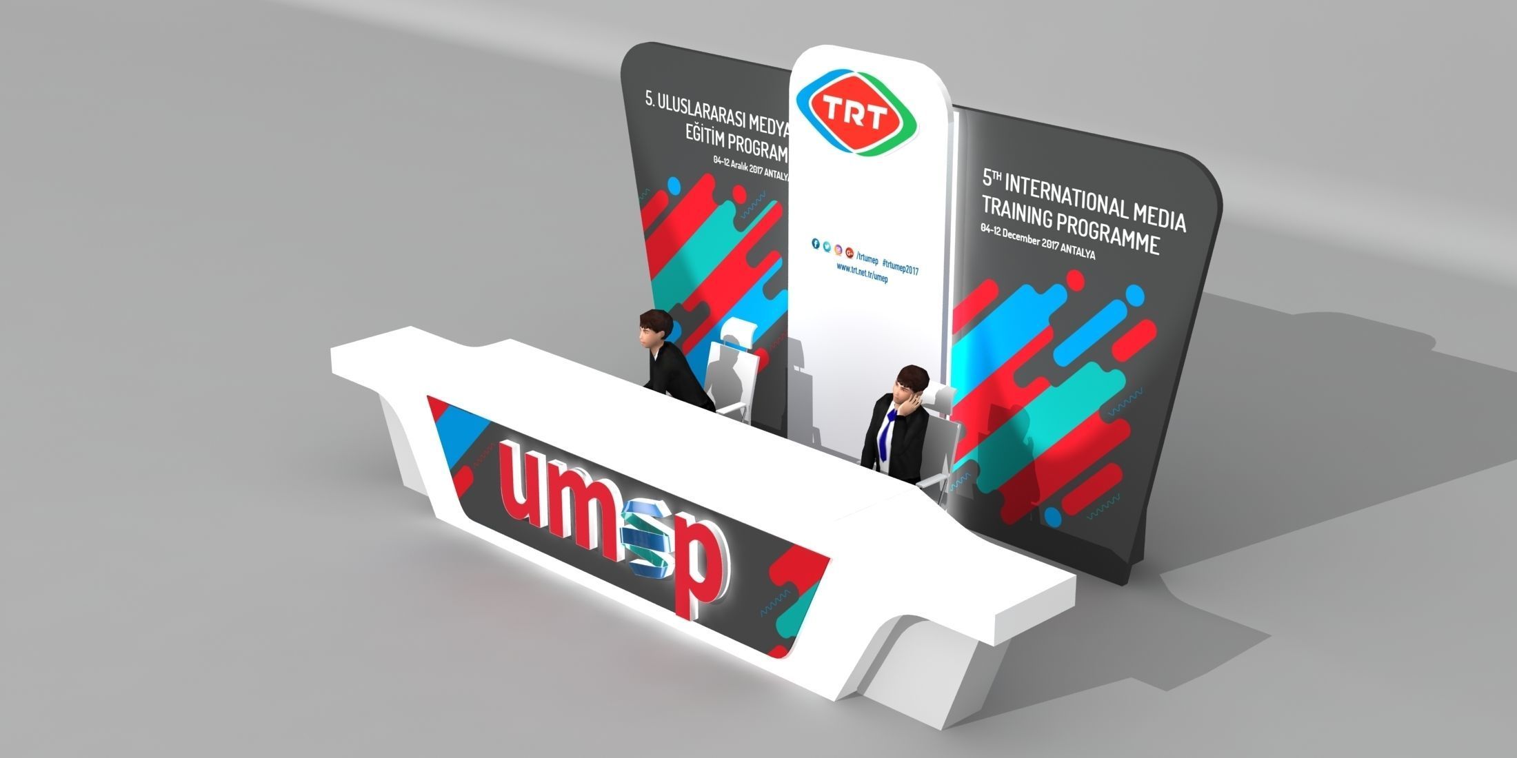 Reception Desk 004 3D model_2