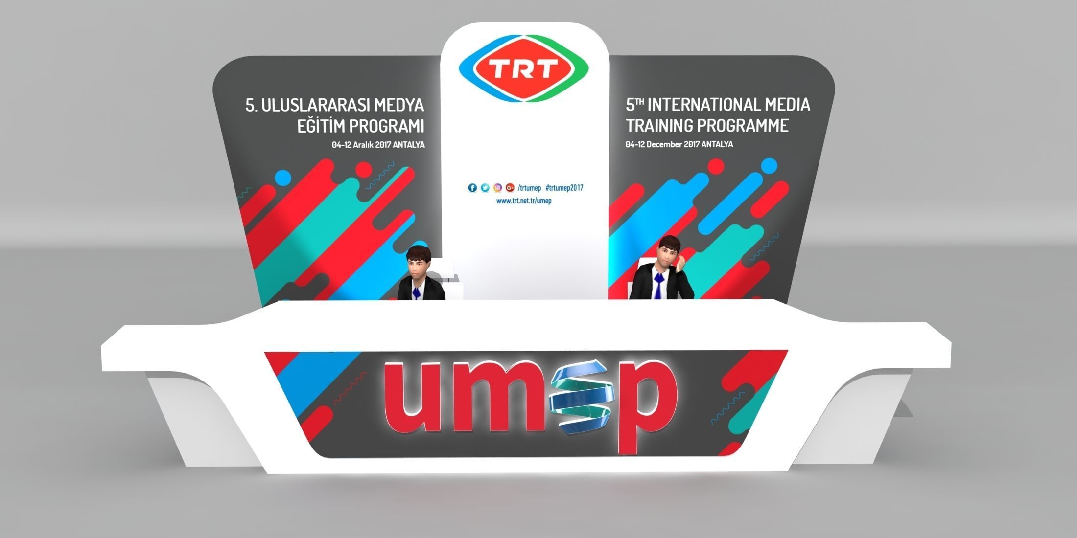 Reception Desk 004 3D model_1