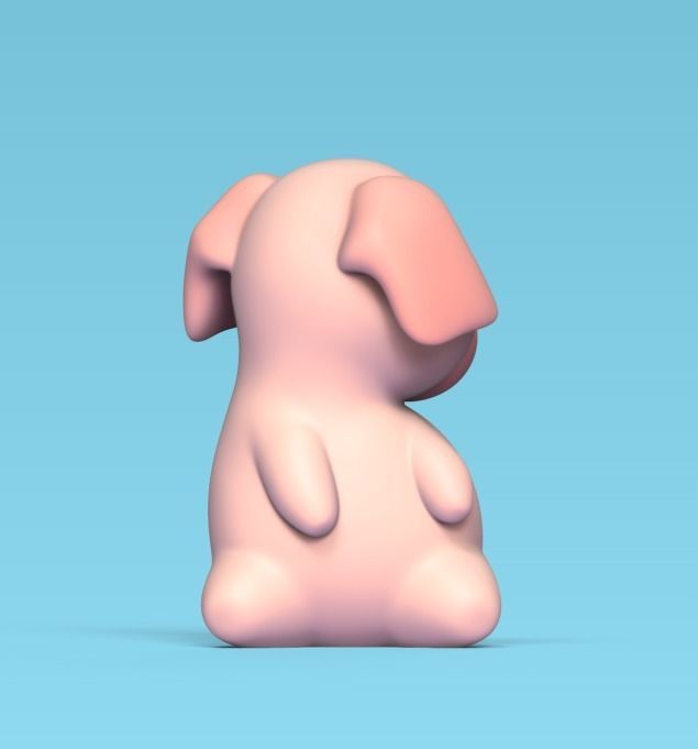 Pig Turning 3D print model_3