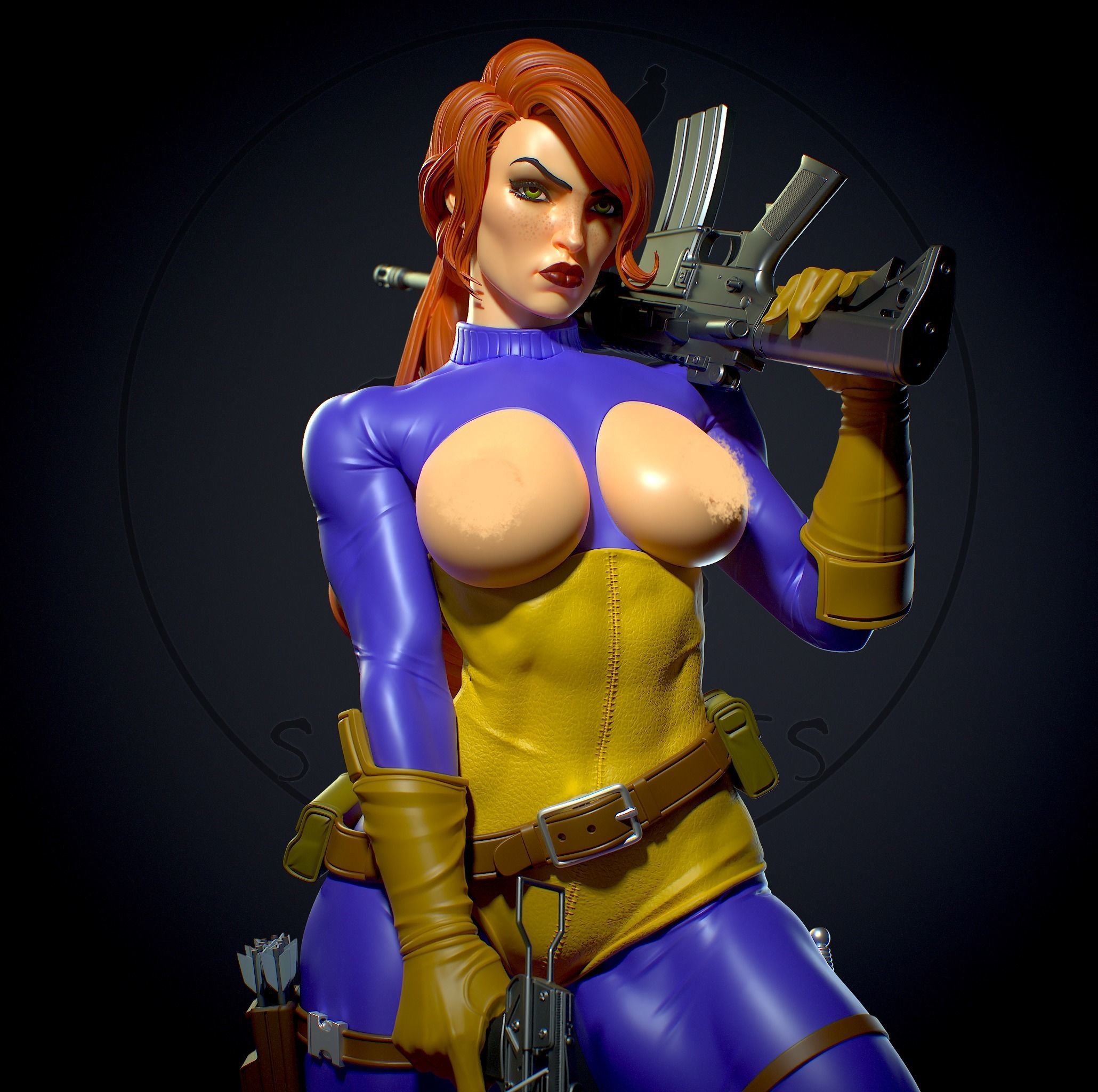 Scarlett with NSFW 3D print model_9