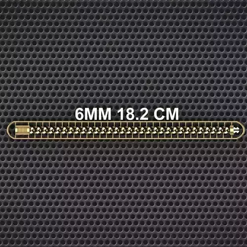 6 MM 18 CM CUBAN LINK CHAIN FOR BRACELET OR NECKLACE