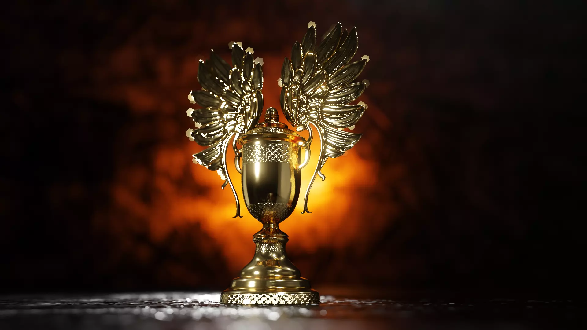 Golden Trophy Wing 3D model
