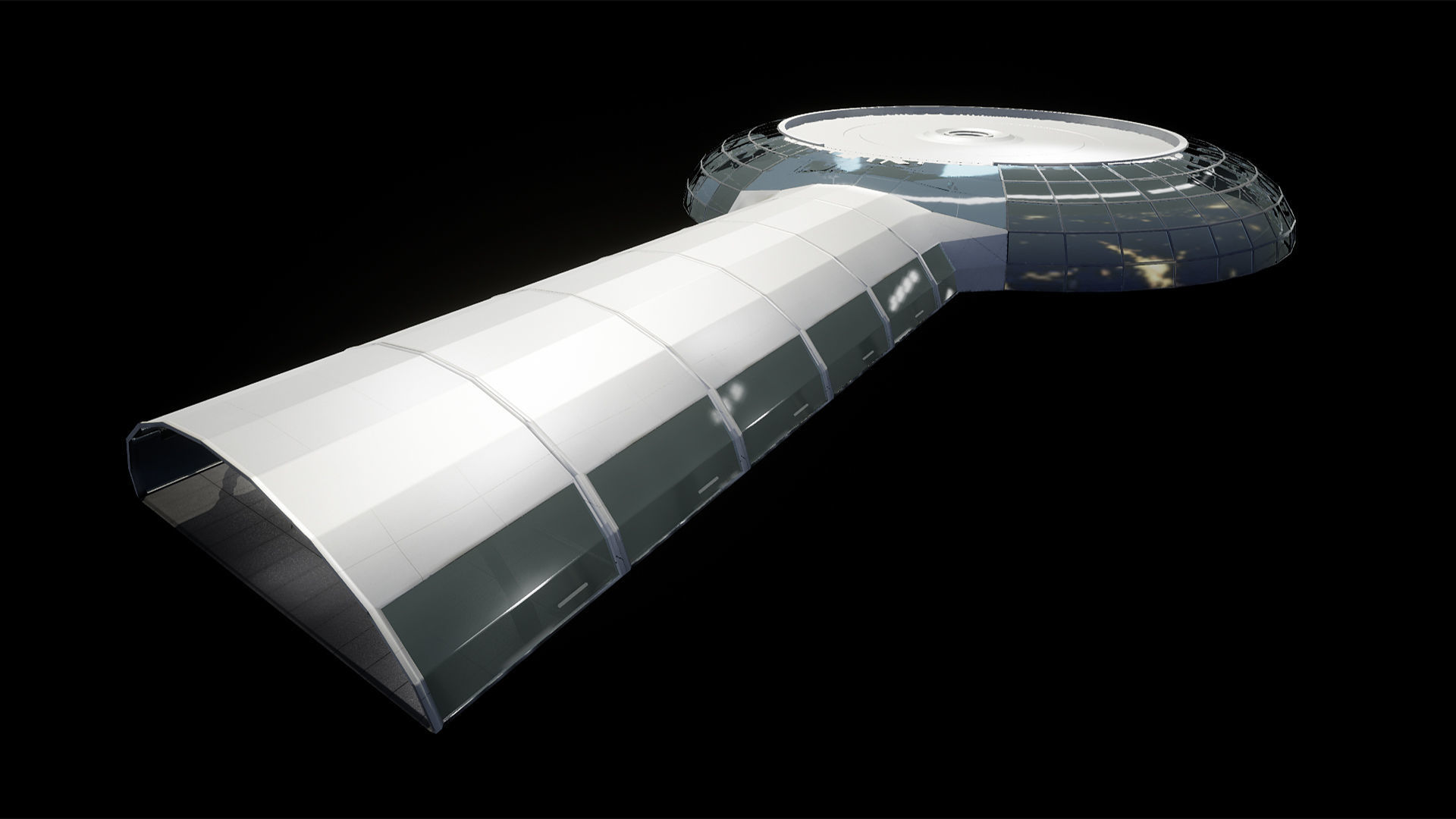 Command Center Environment Package Low-poly 3D model_12