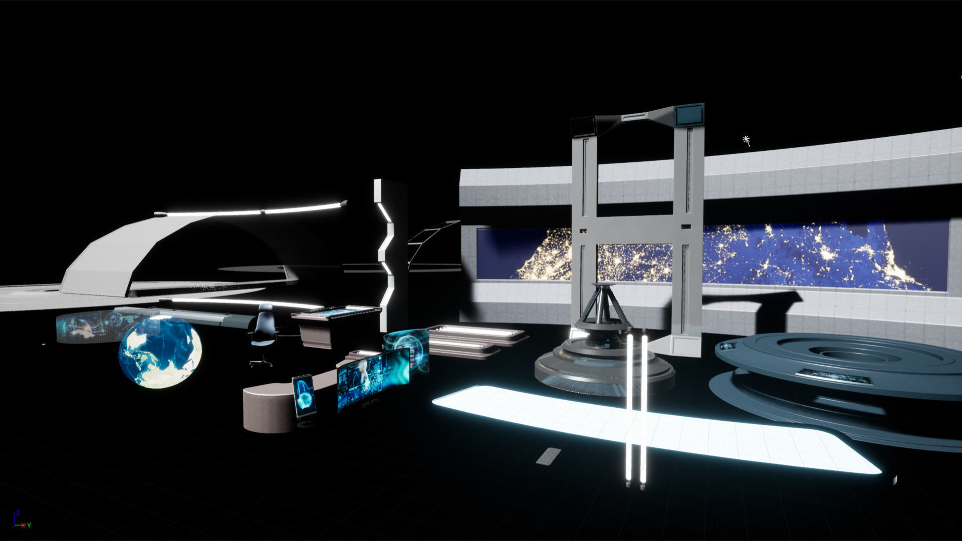 Command Center Environment Package Low-poly 3D model_21