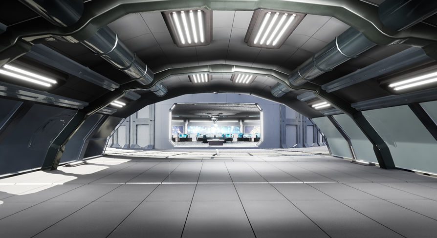 Command Center Environment Package Low-poly 3D model_23