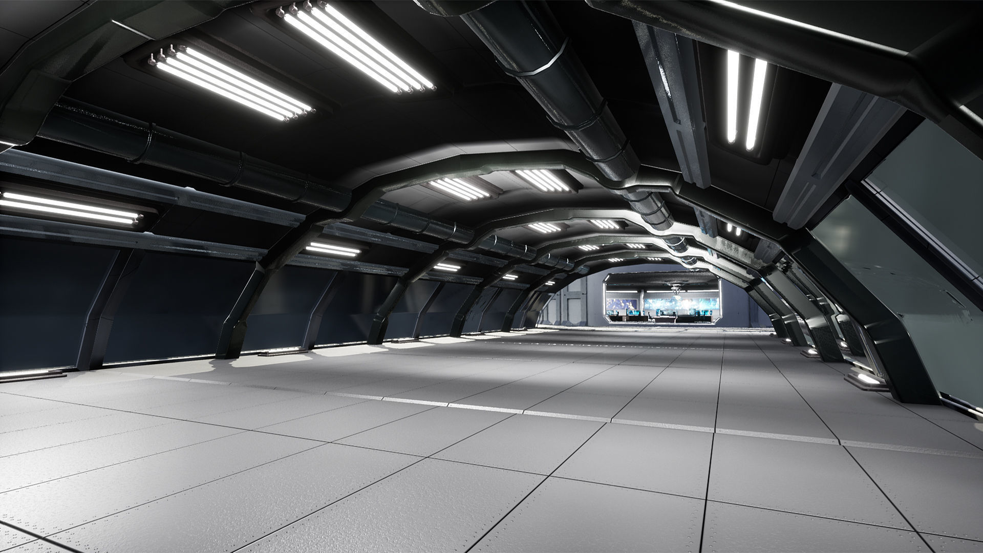 Command Center Environment Package Low-poly 3D model_10