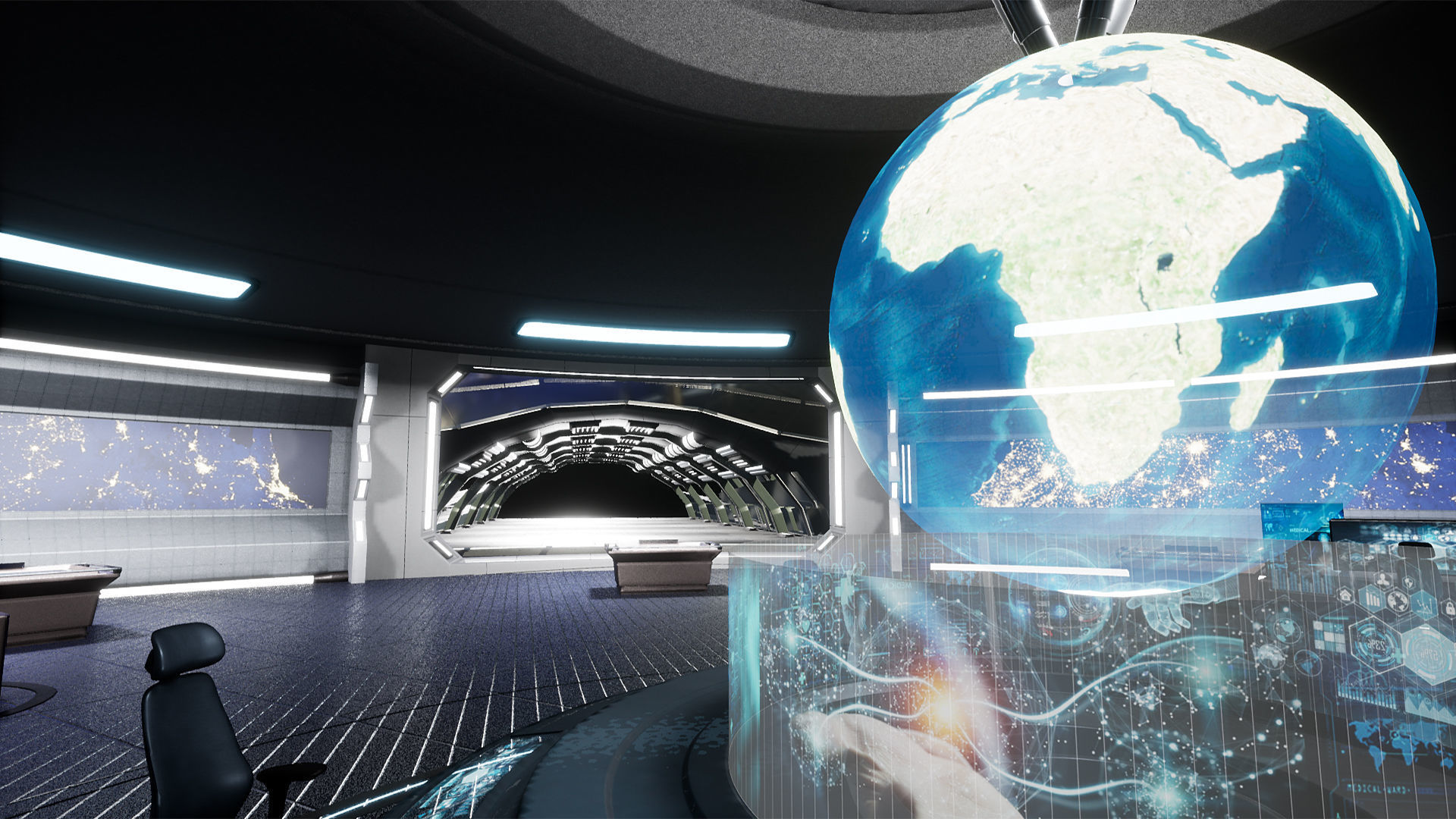 Command Center Environment Package Low-poly 3D model_1